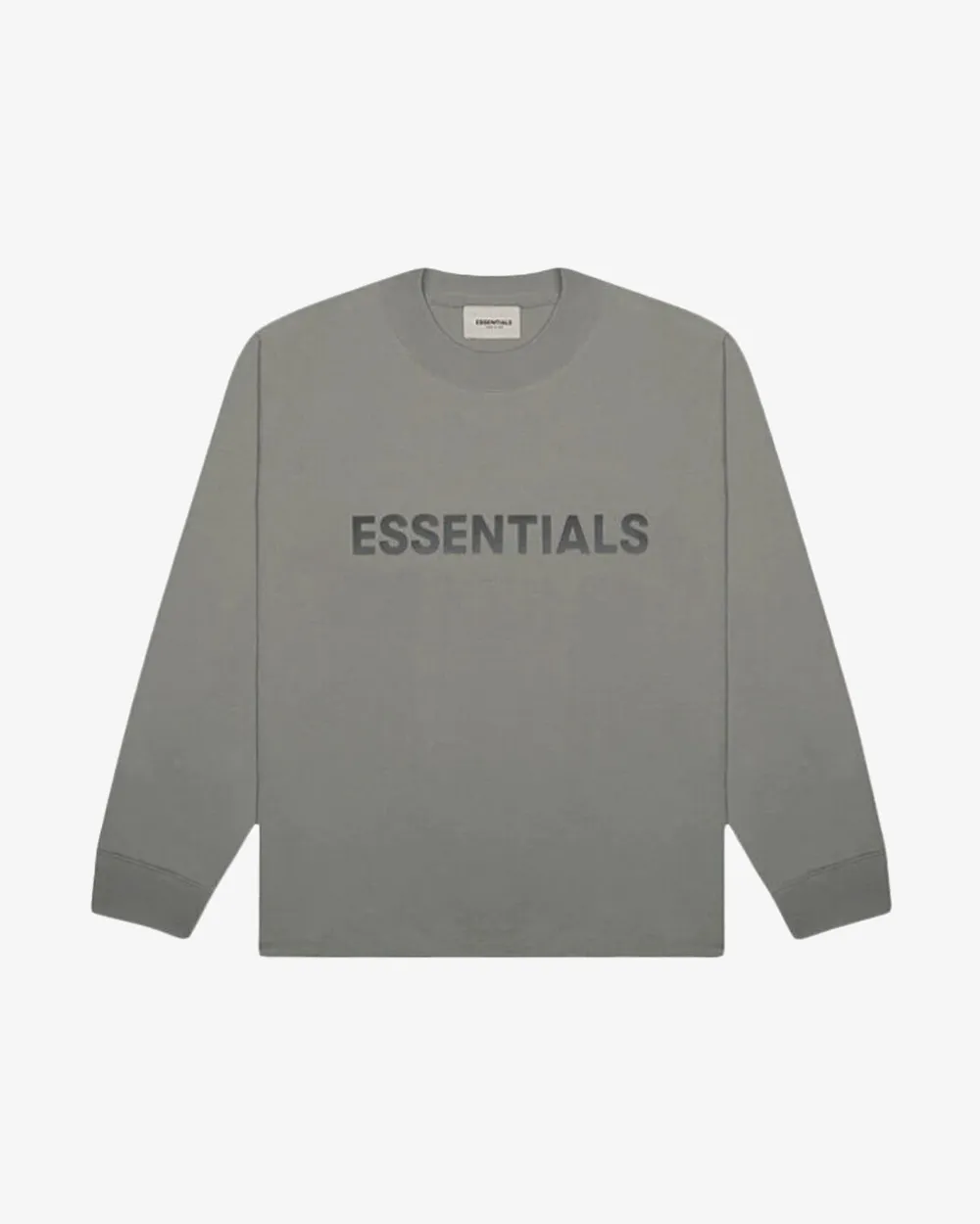 FOG ESSENTIALS SS20 SILCON APPLIQUE LOGO CHARCOAL LONGSLEEVE