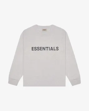 FOG ESSENTIALS SS20 SILICON APPLIQUE HEATHER OATMEAL LONGSLEEVE