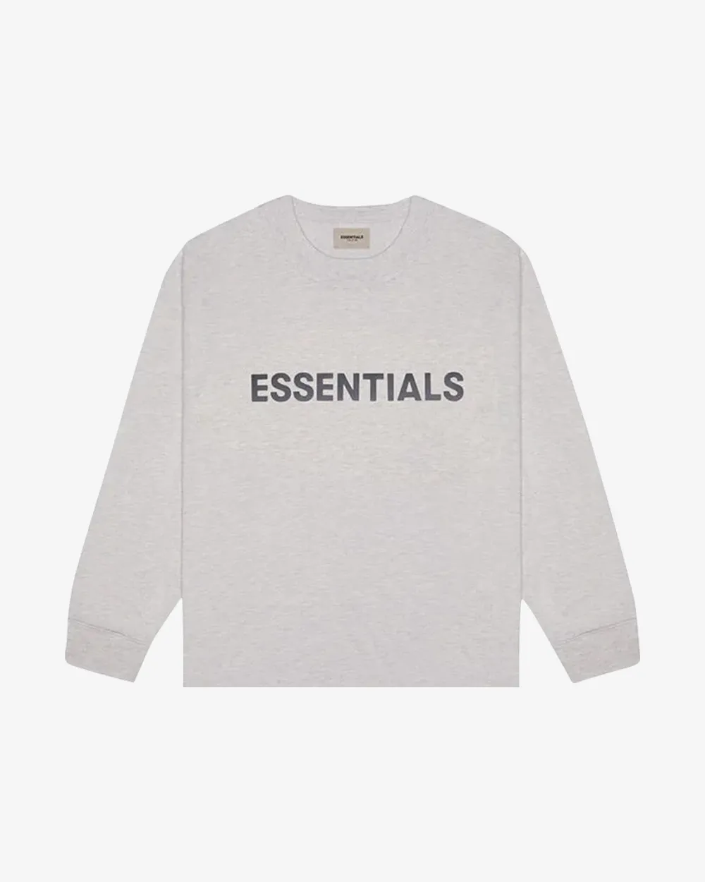 FOG ESSENTIALS SS20 SILICON APPLIQUE HEATHER OATMEAL LONGSLEEVE