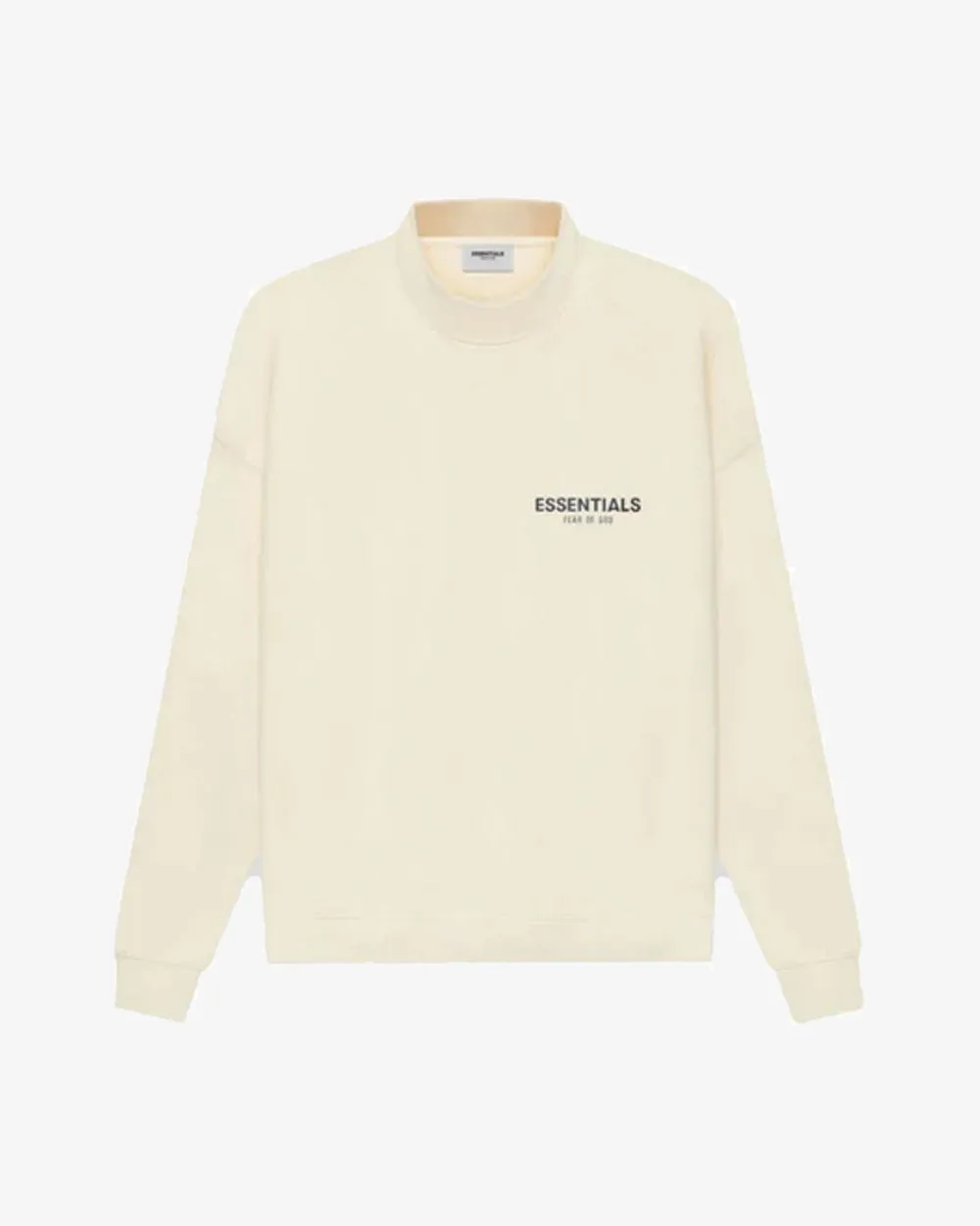 FOG ESSENTIALS SS21 LOGO CREAM MOCKNECK