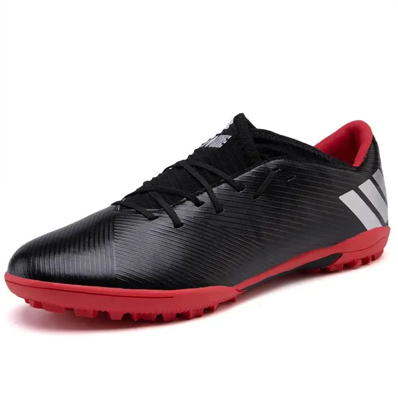 Football Boots Men Kids Adults TF/FG Ultralight Playing Field Train Soccer Shoes Low cut Cleats