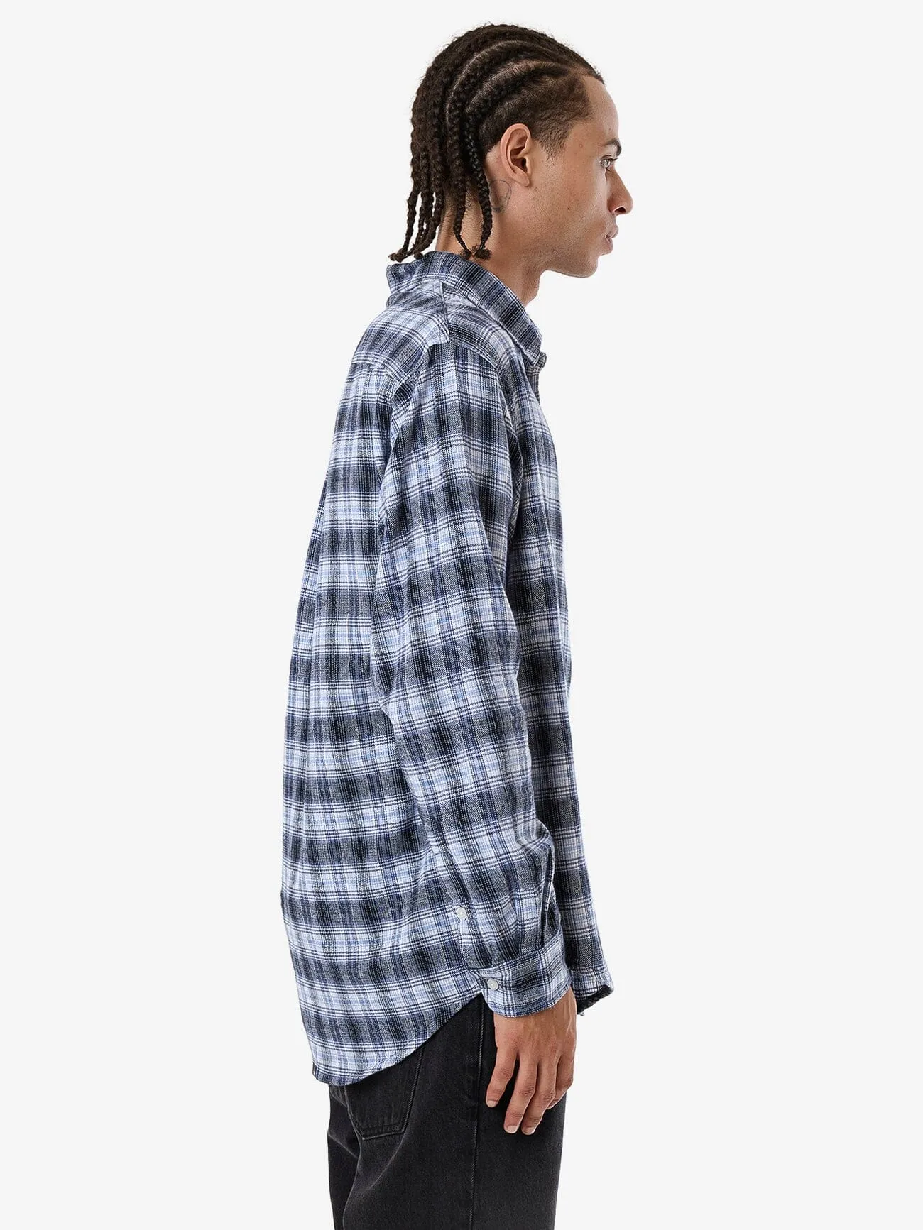 Friendly Service Flannel Long Sleeve Shirt - Iceberg