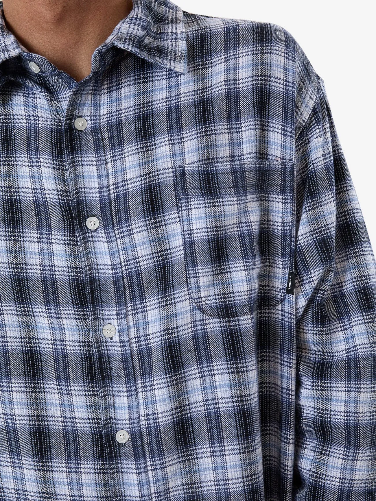 Friendly Service Flannel Long Sleeve Shirt - Iceberg