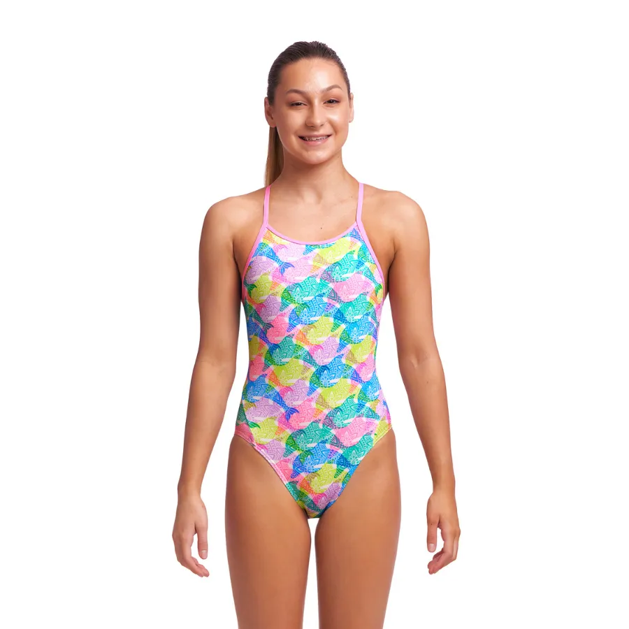 Funkita Girls Diamond Back One Piece FKS033G - Pastel Porpie