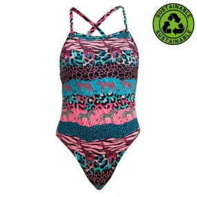 Funkita Girls Strapped In One Piece FKS034G - Wild Things