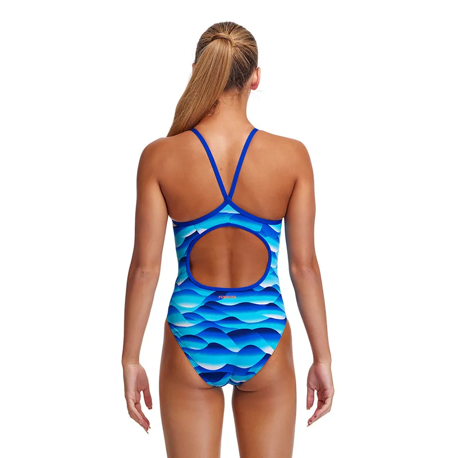 Funkita Girls Sustainable Diamond Back One Piece FKS033G- Storm Buoy