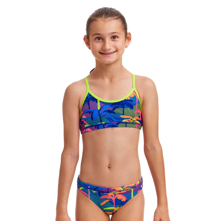 Funkita Girls Sustainable Racerback Two Piece FKS035G - Palm A Lot