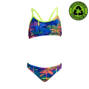 Funkita Girls Sustainable Racerback Two Piece FKS035G - Palm A Lot