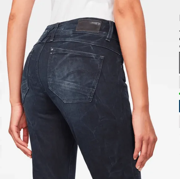 G-STAR RAW Women's Lynn Mid Waist Skinny Jeans (Retail $170)