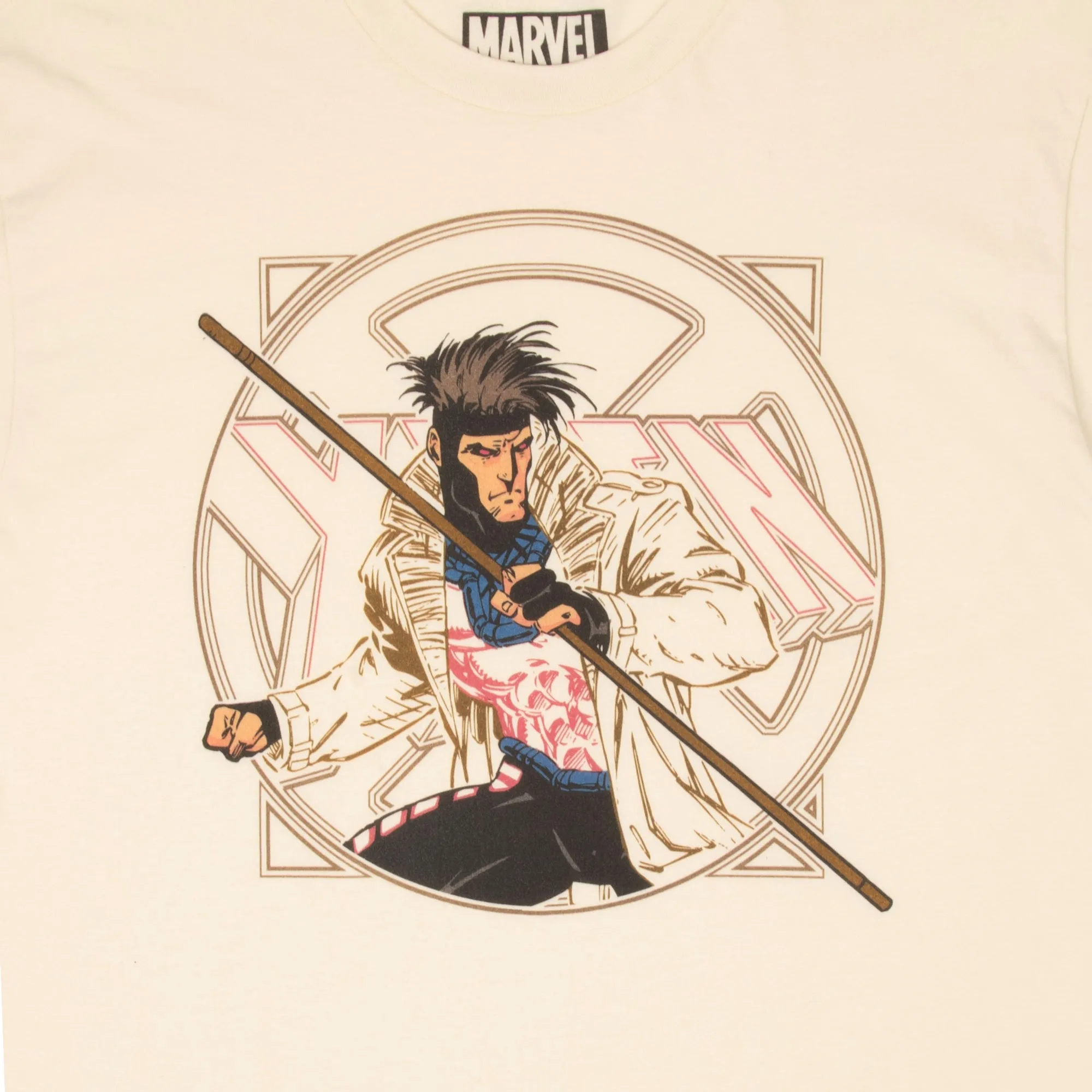 Gambit & X-Men Logo Natural Tee