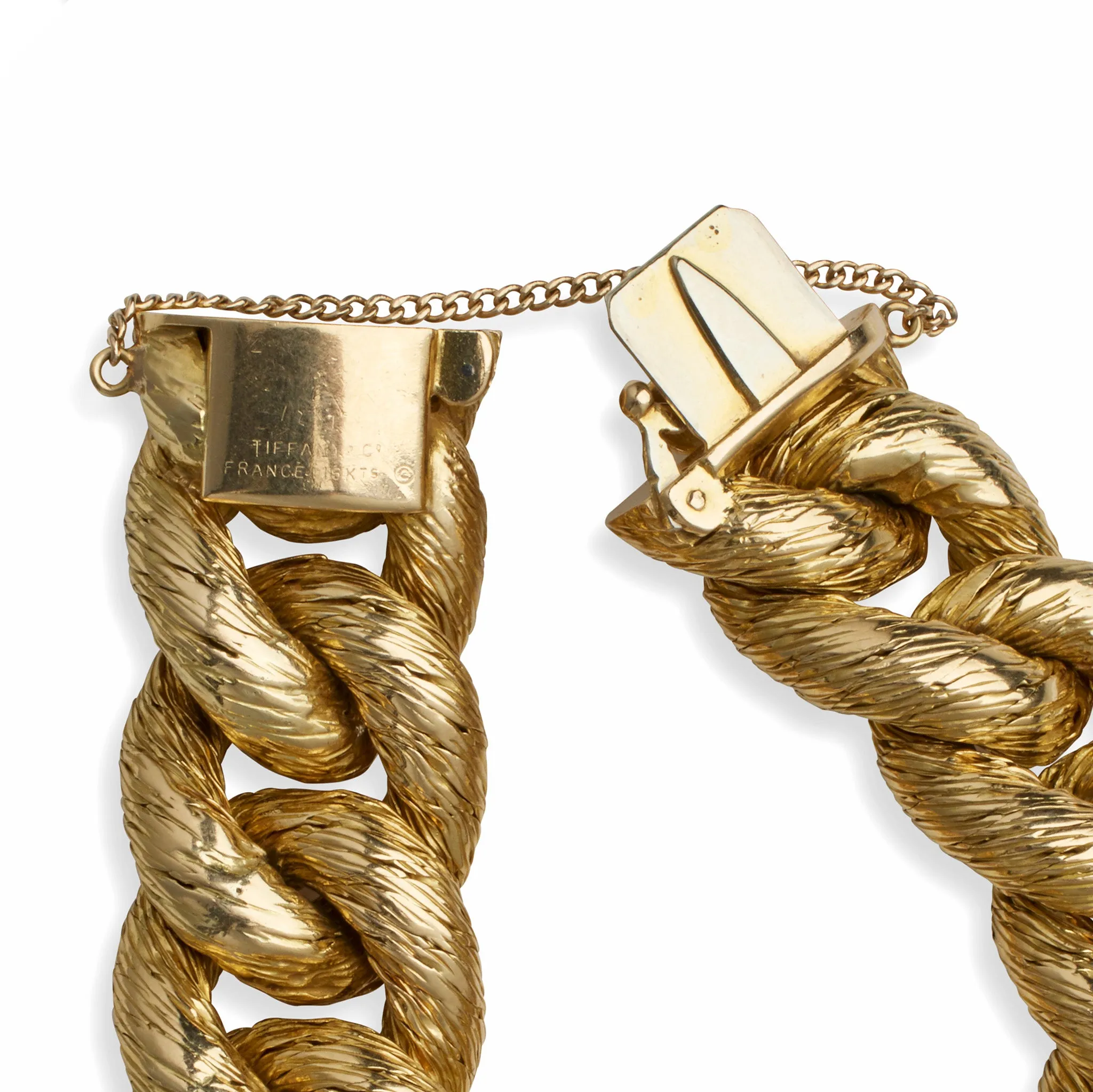 Georges Lenfant for Tiffany  & Co. 18K Gold Rope Bracelet