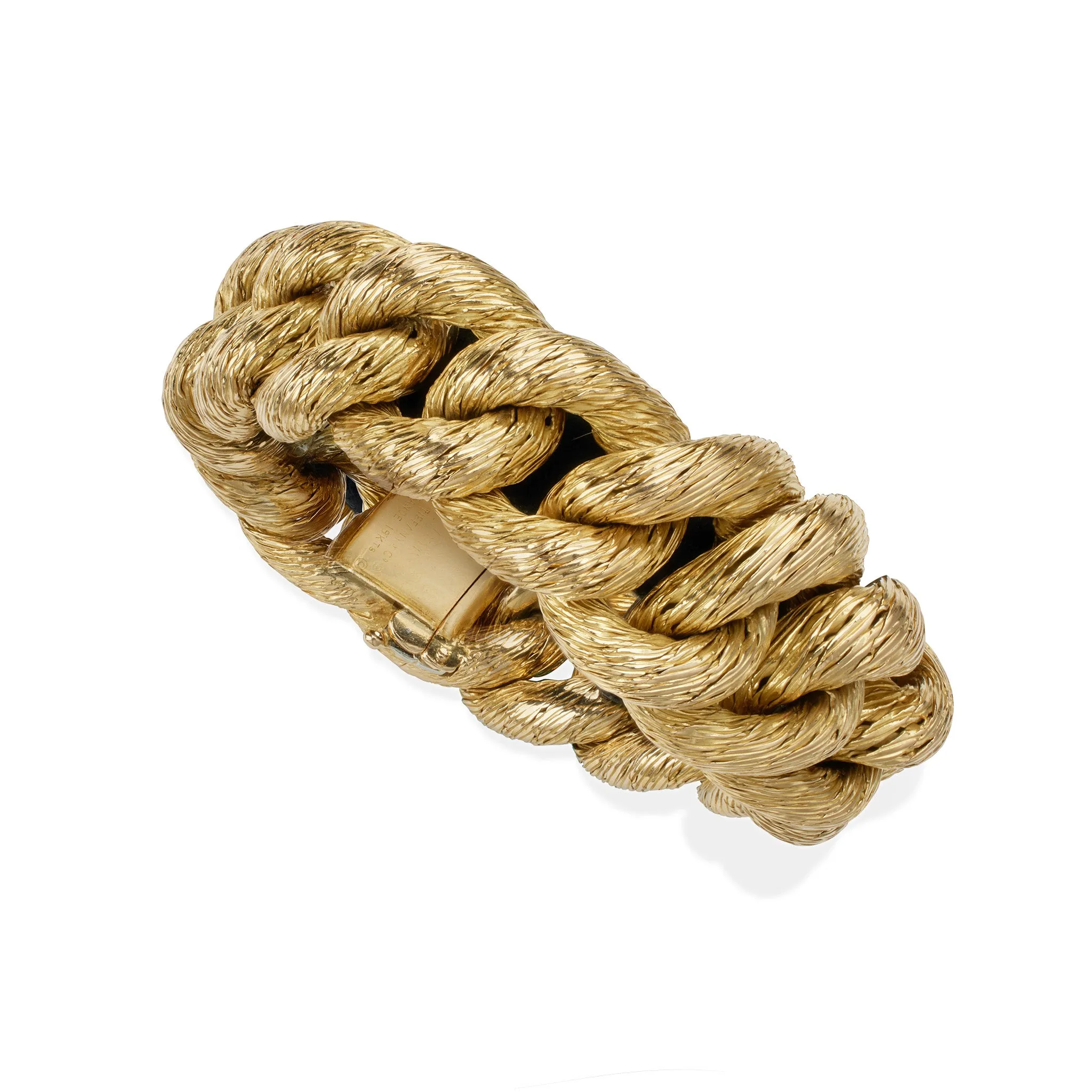 Georges Lenfant for Tiffany  & Co. 18K Gold Rope Bracelet