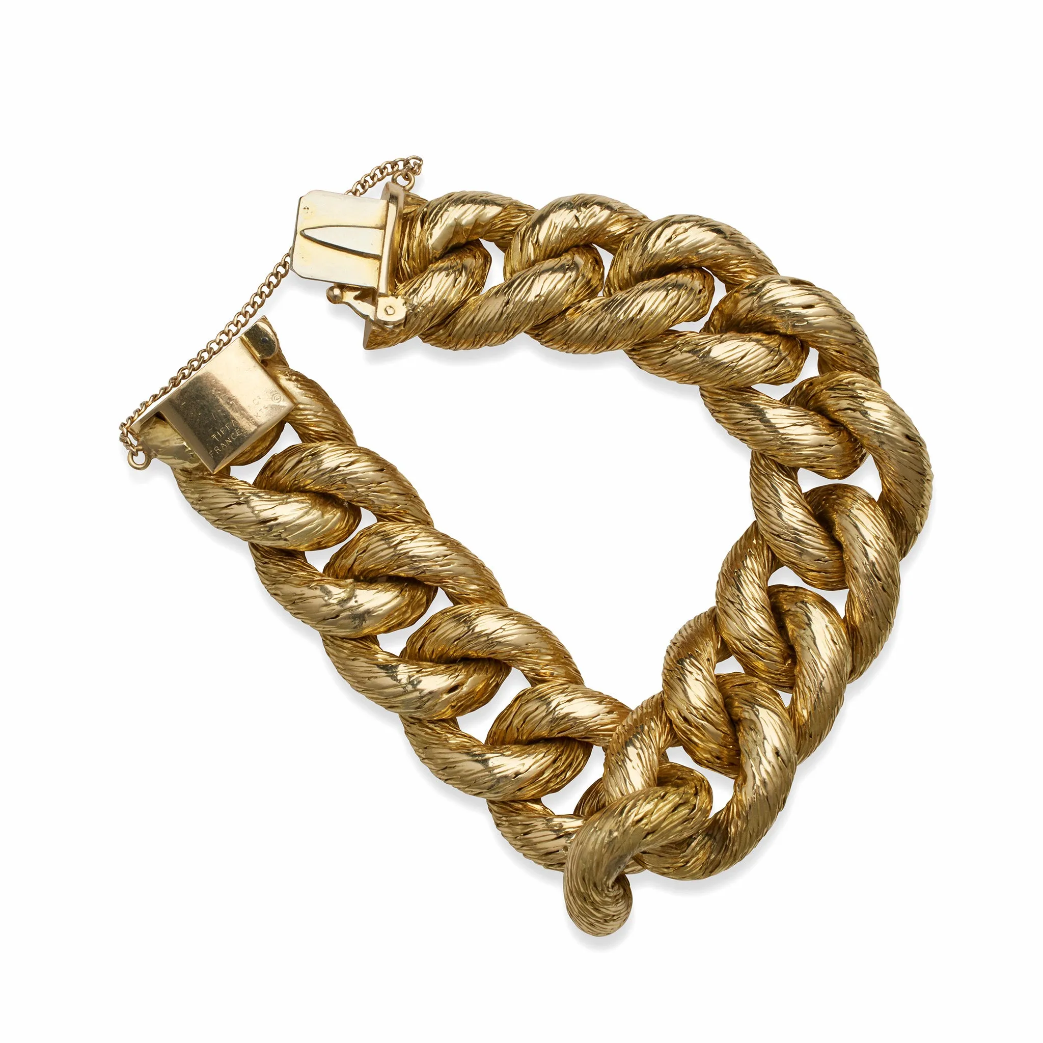 Georges Lenfant for Tiffany  & Co. 18K Gold Rope Bracelet