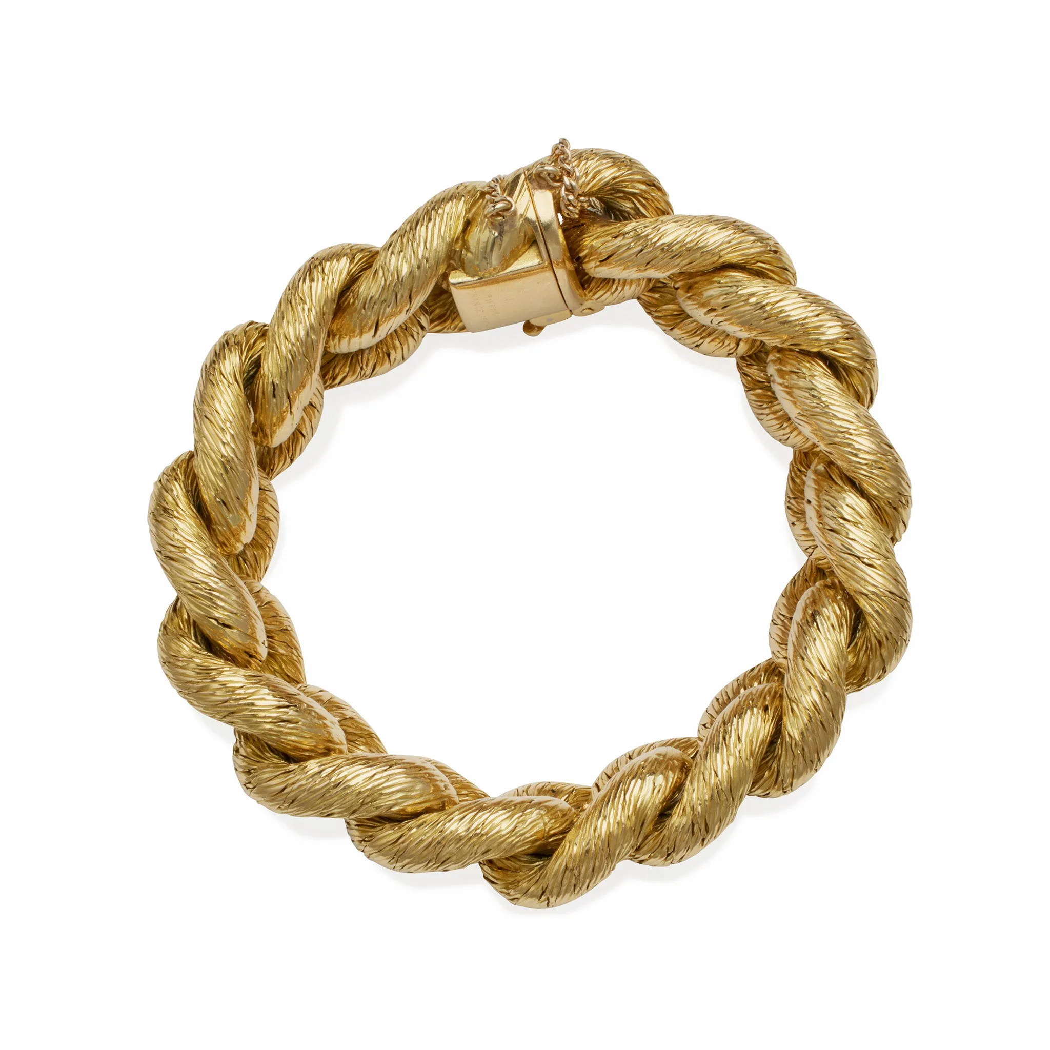 Georges Lenfant for Tiffany  & Co. 18K Gold Rope Bracelet