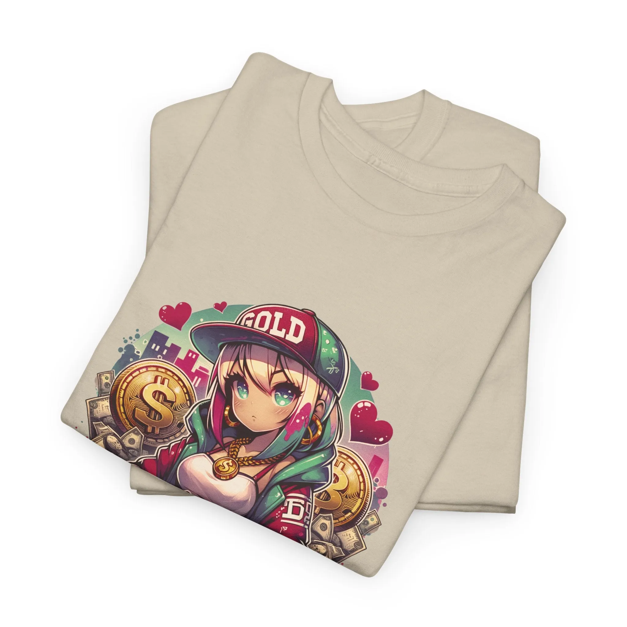 Graffiti Anime Girls Unisex Heavy Cotton Tee