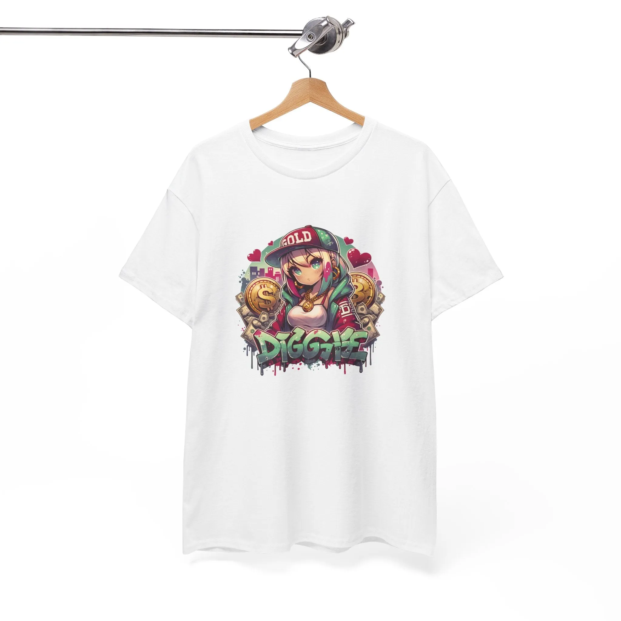 Graffiti Anime Girls Unisex Heavy Cotton Tee