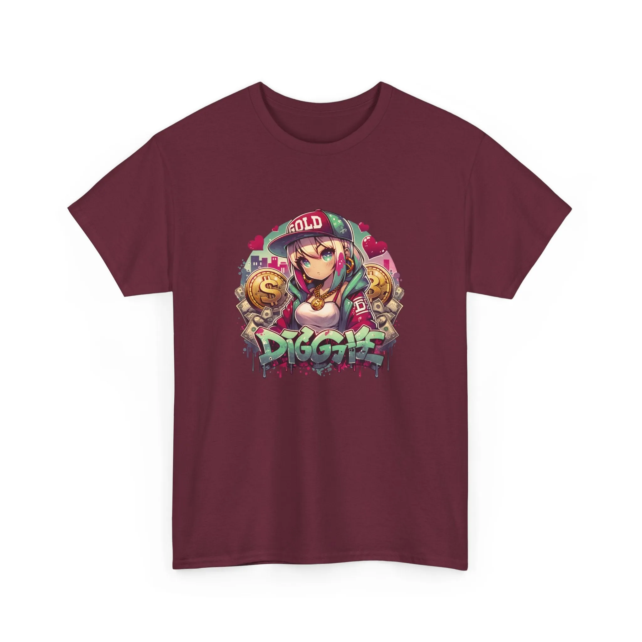 Graffiti Anime Girls Unisex Heavy Cotton Tee