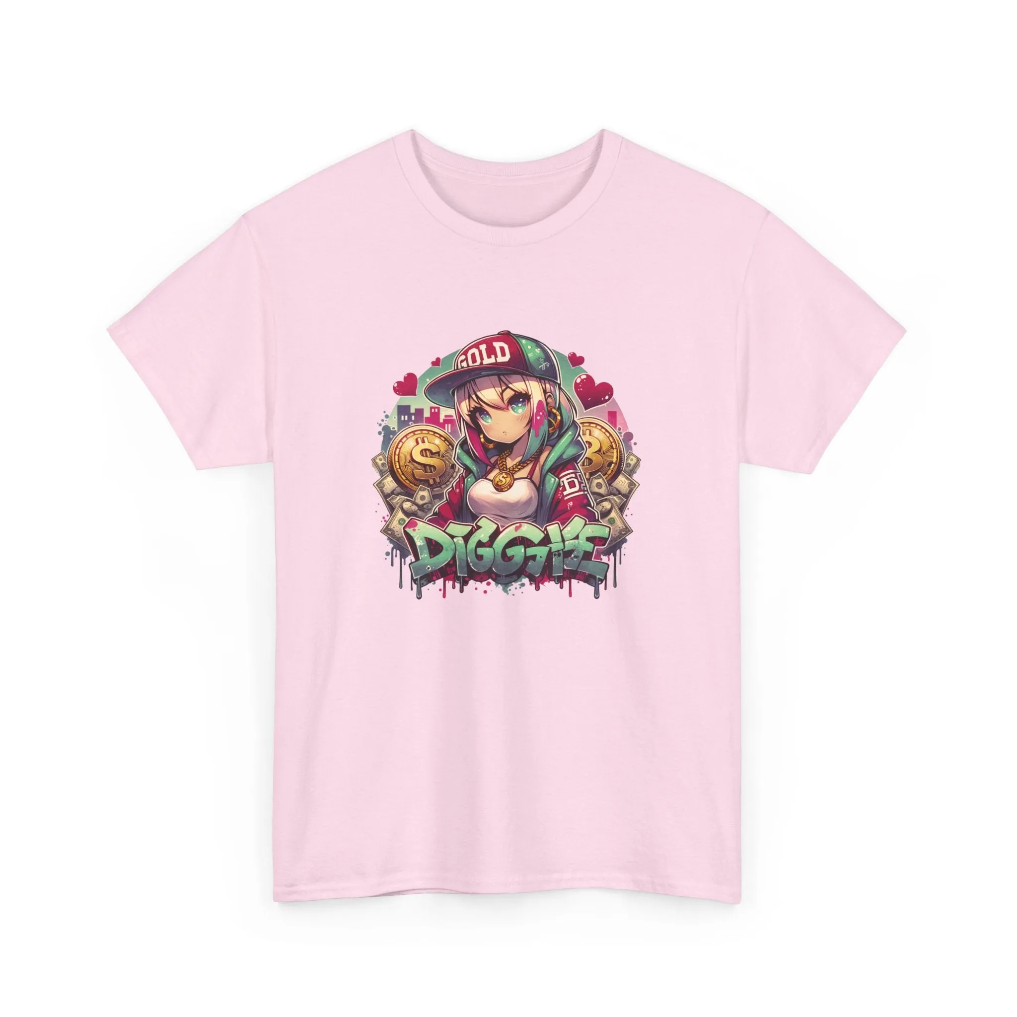 Graffiti Anime Girls Unisex Heavy Cotton Tee