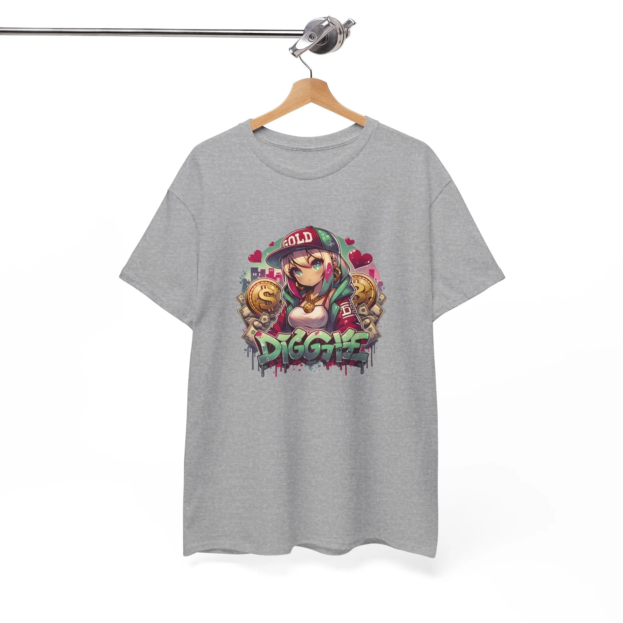 Graffiti Anime Girls Unisex Heavy Cotton Tee