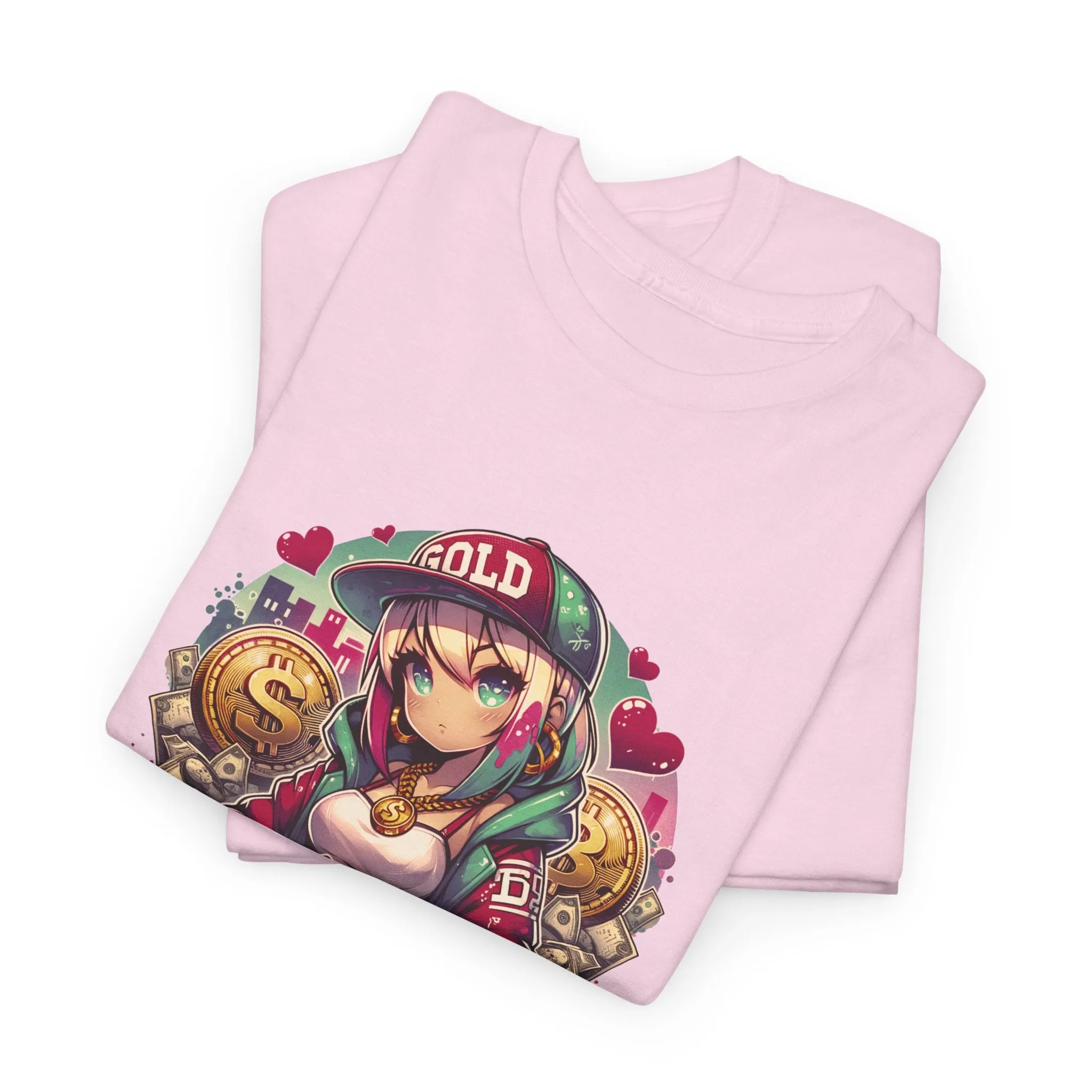 Graffiti Anime Girls Unisex Heavy Cotton Tee