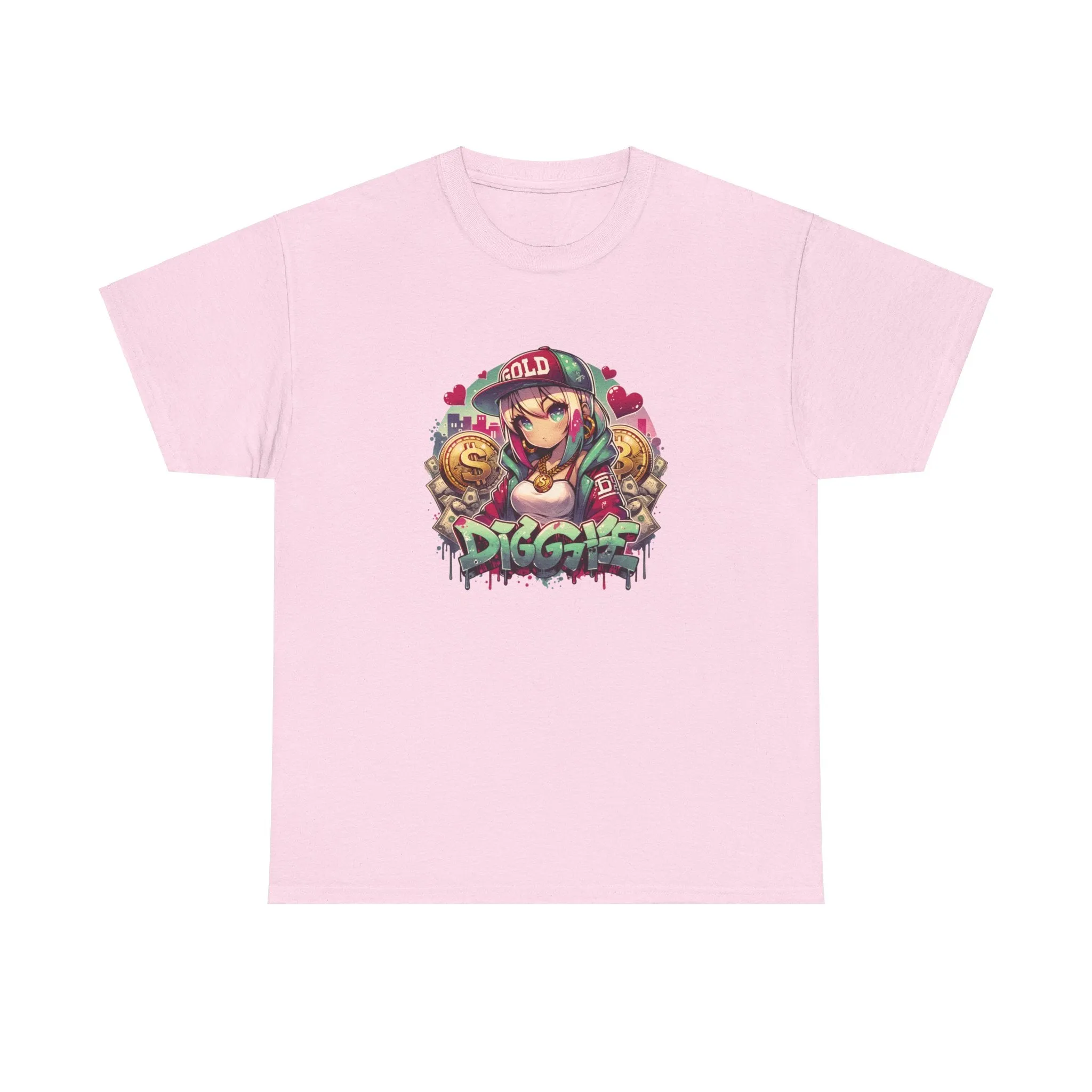 Graffiti Anime Girls Unisex Heavy Cotton Tee