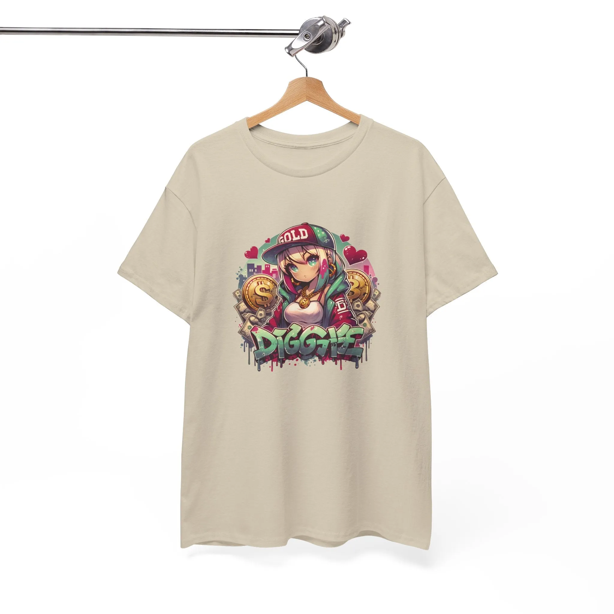 Graffiti Anime Girls Unisex Heavy Cotton Tee