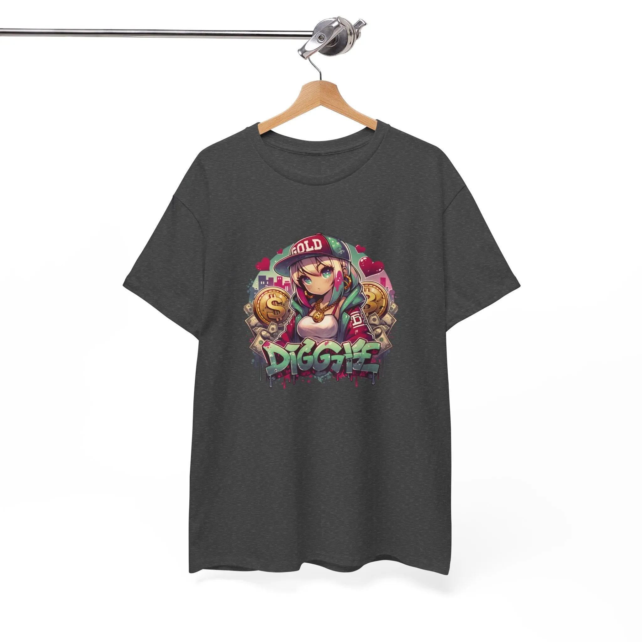 Graffiti Anime Girls Unisex Heavy Cotton Tee