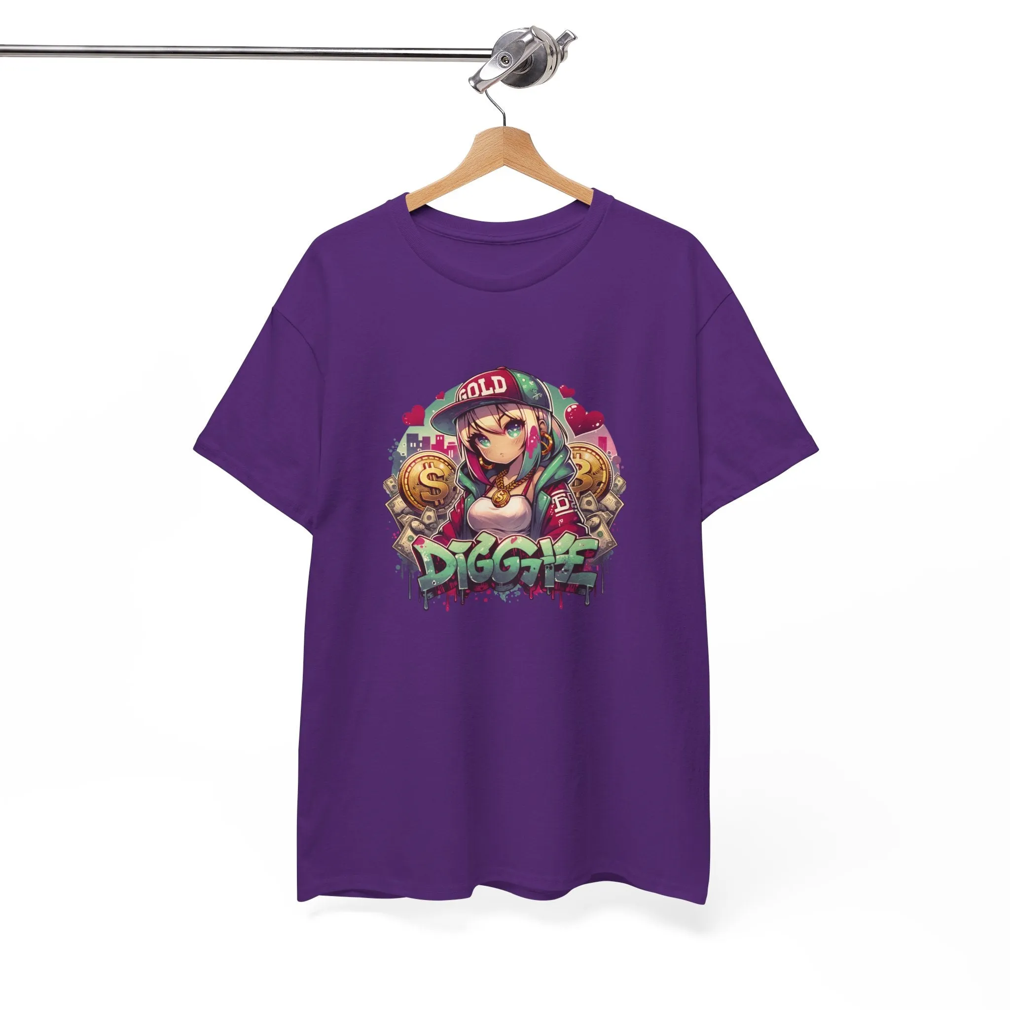 Graffiti Anime Girls Unisex Heavy Cotton Tee