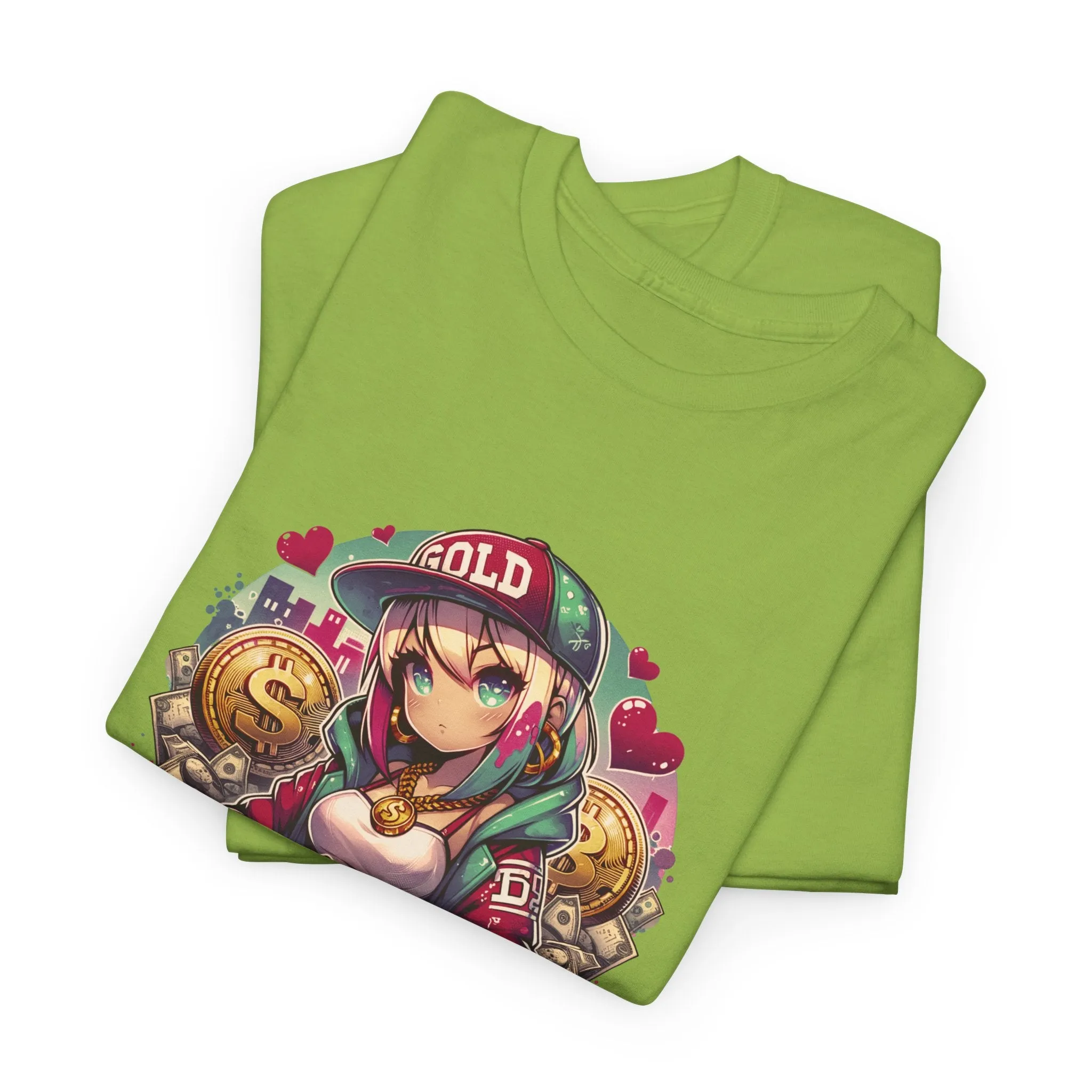 Graffiti Anime Girls Unisex Heavy Cotton Tee