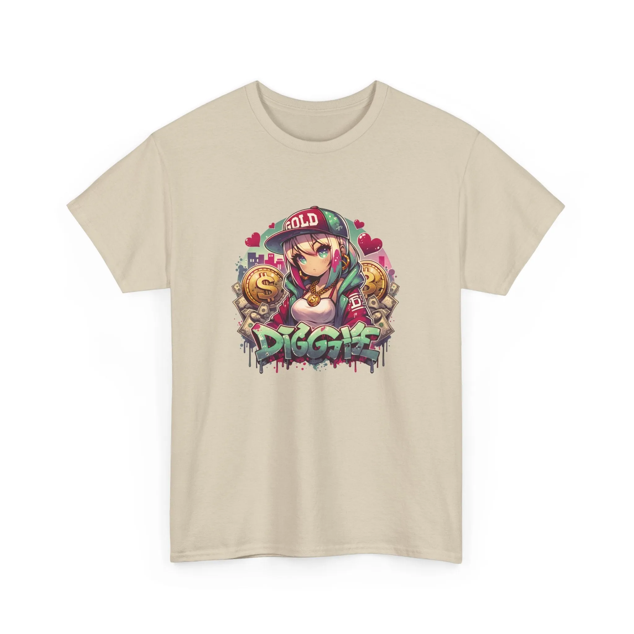 Graffiti Anime Girls Unisex Heavy Cotton Tee