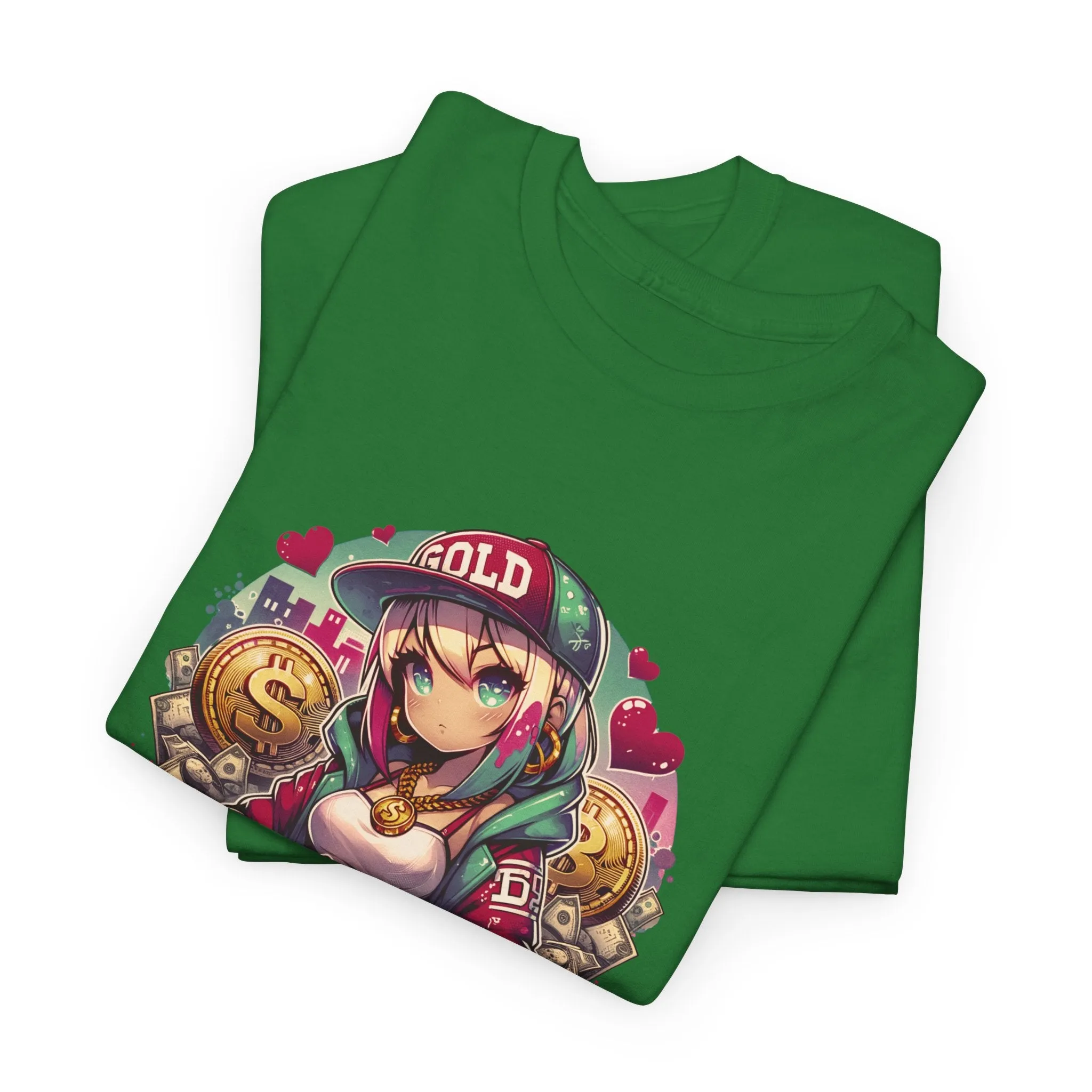 Graffiti Anime Girls Unisex Heavy Cotton Tee