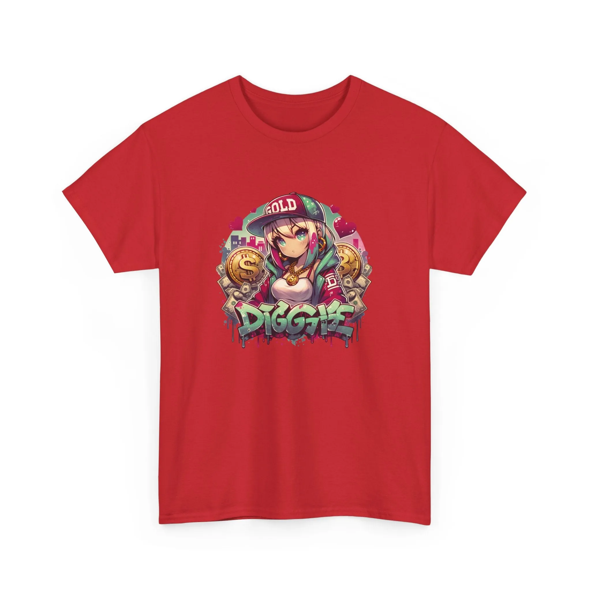 Graffiti Anime Girls Unisex Heavy Cotton Tee