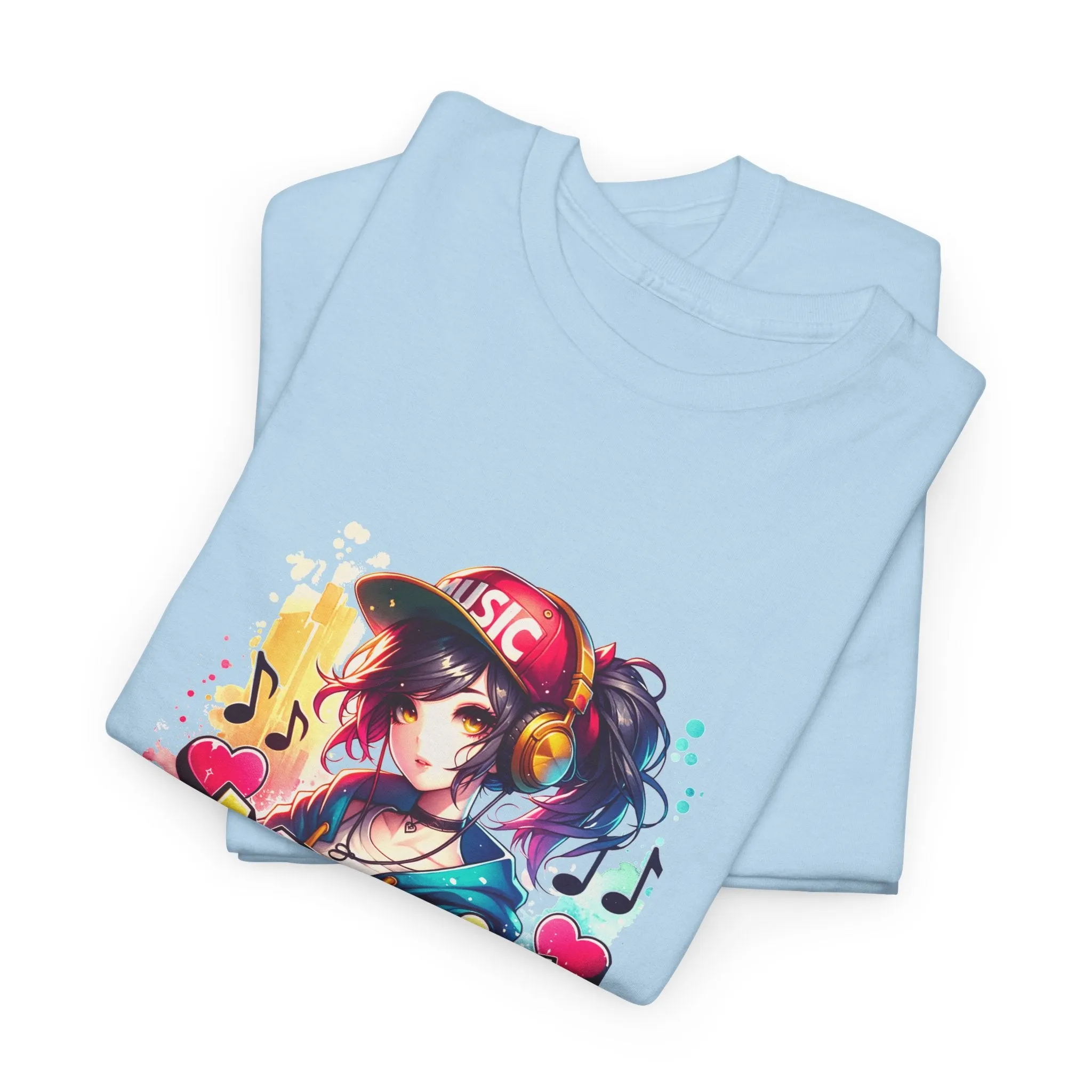 Graffiti Anime Unisex Heavy Cotton Tee