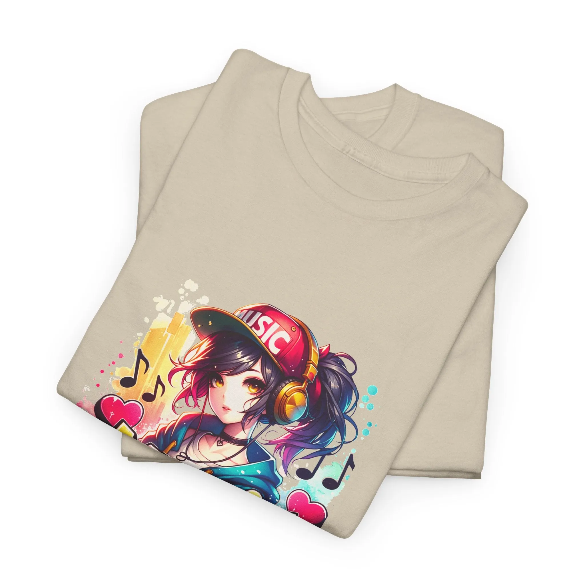 Graffiti Anime Unisex Heavy Cotton Tee