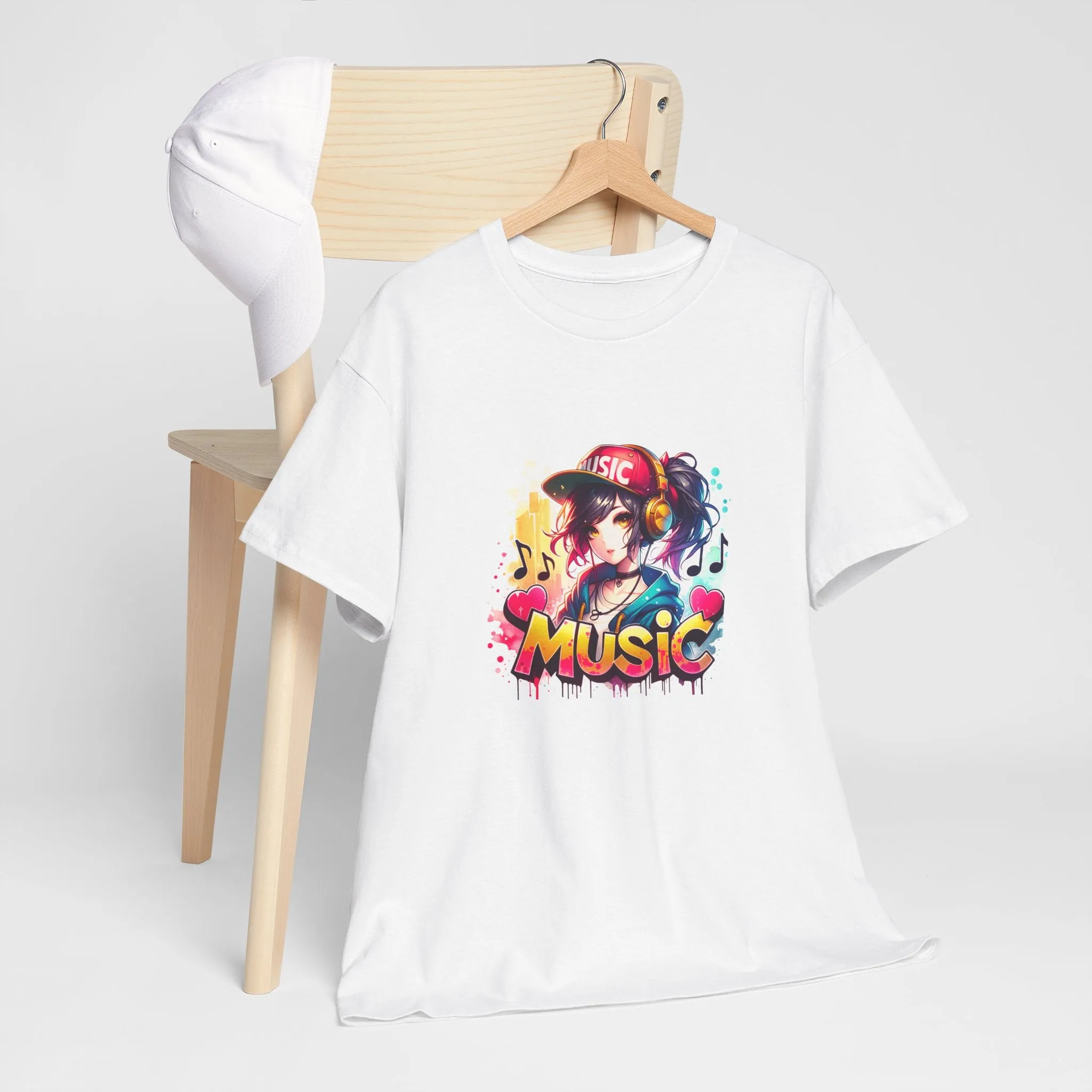 Graffiti Anime Unisex Heavy Cotton Tee