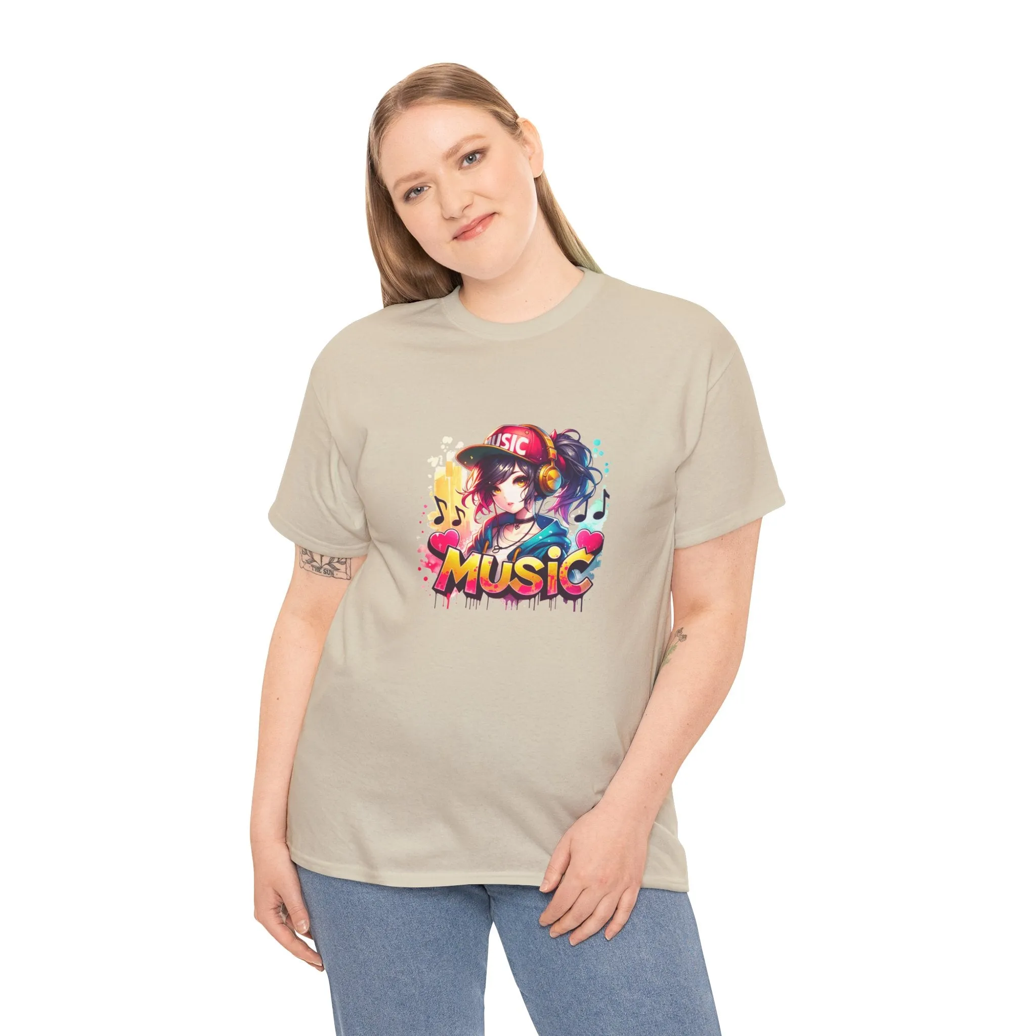 Graffiti Anime Unisex Heavy Cotton Tee