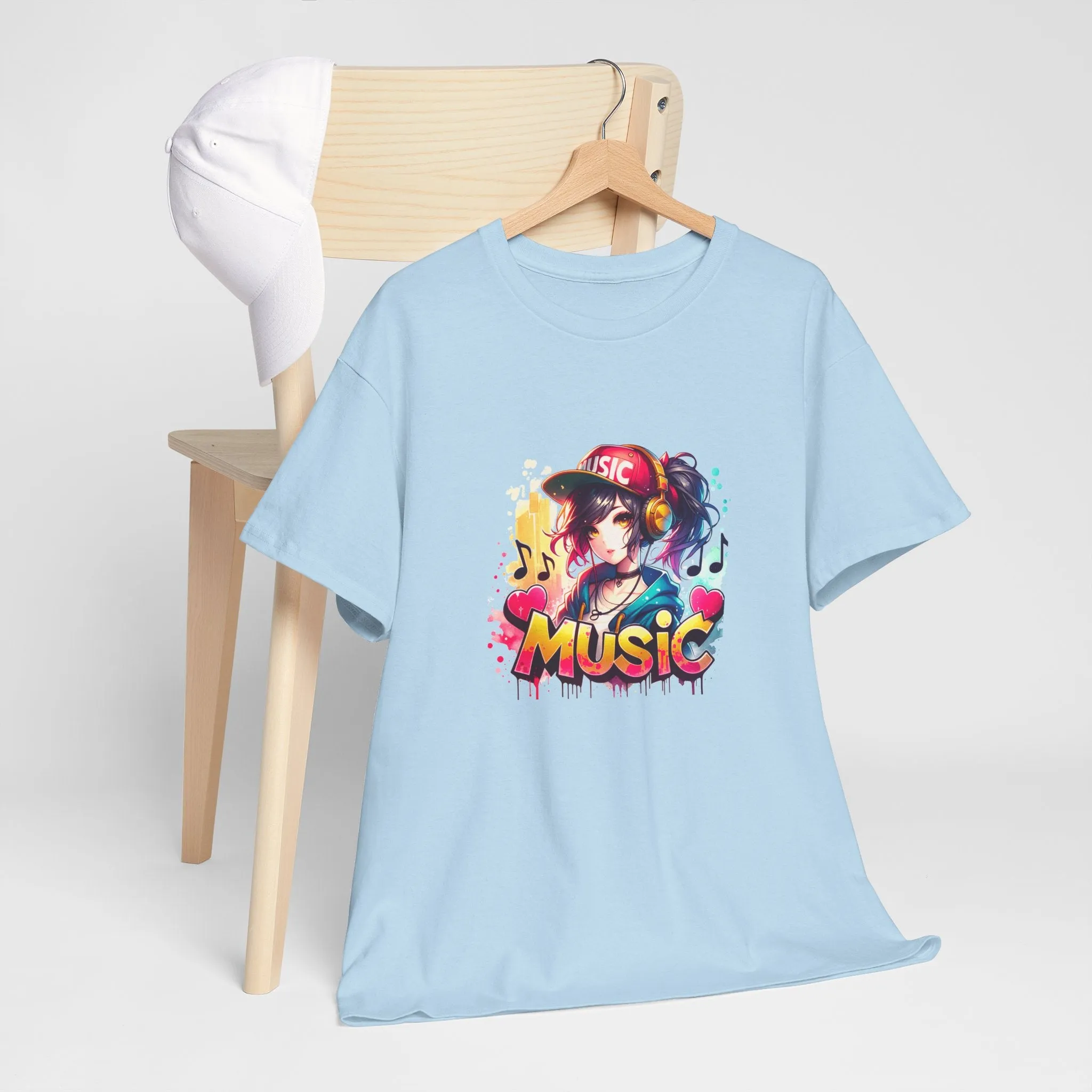 Graffiti Anime Unisex Heavy Cotton Tee