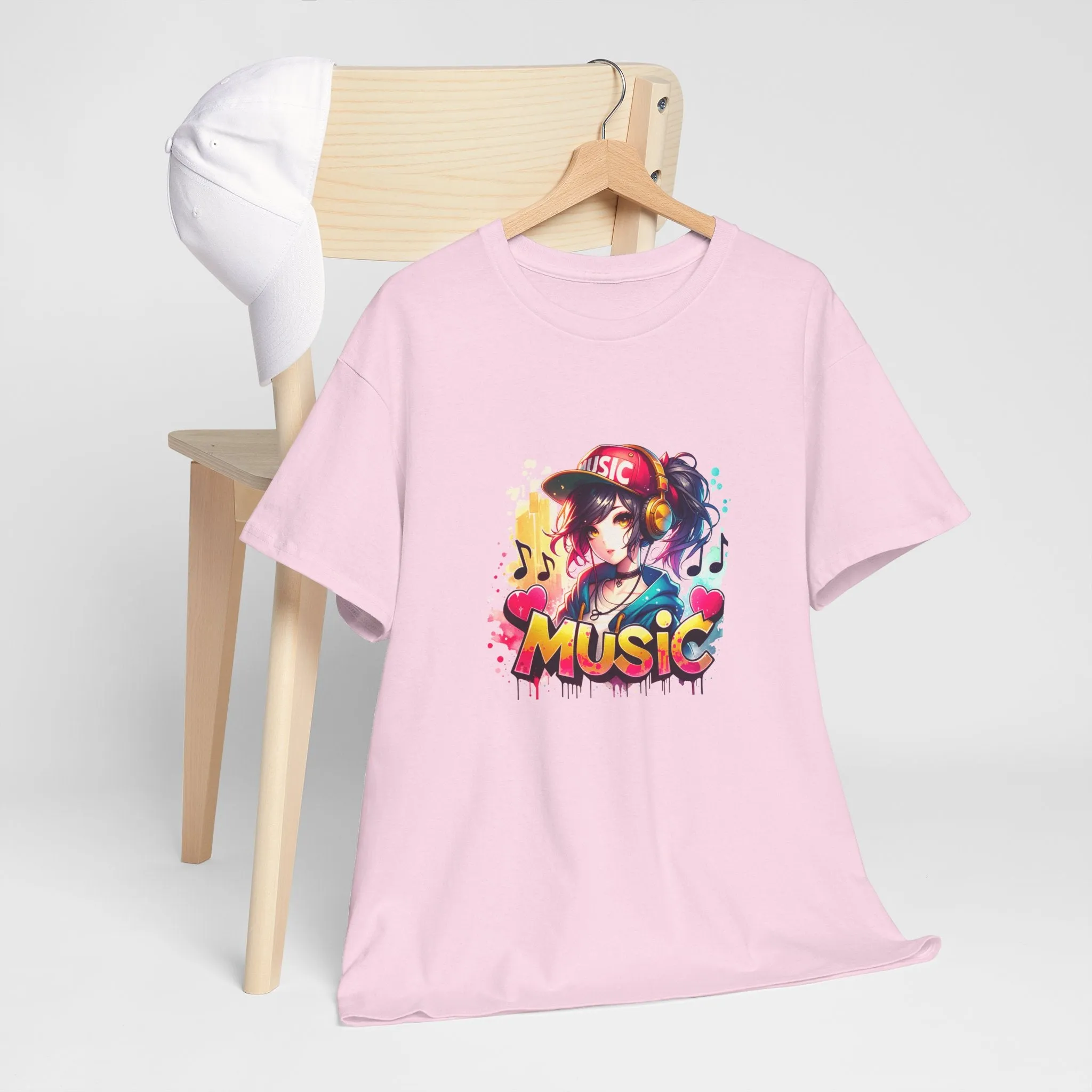 Graffiti Anime Unisex Heavy Cotton Tee