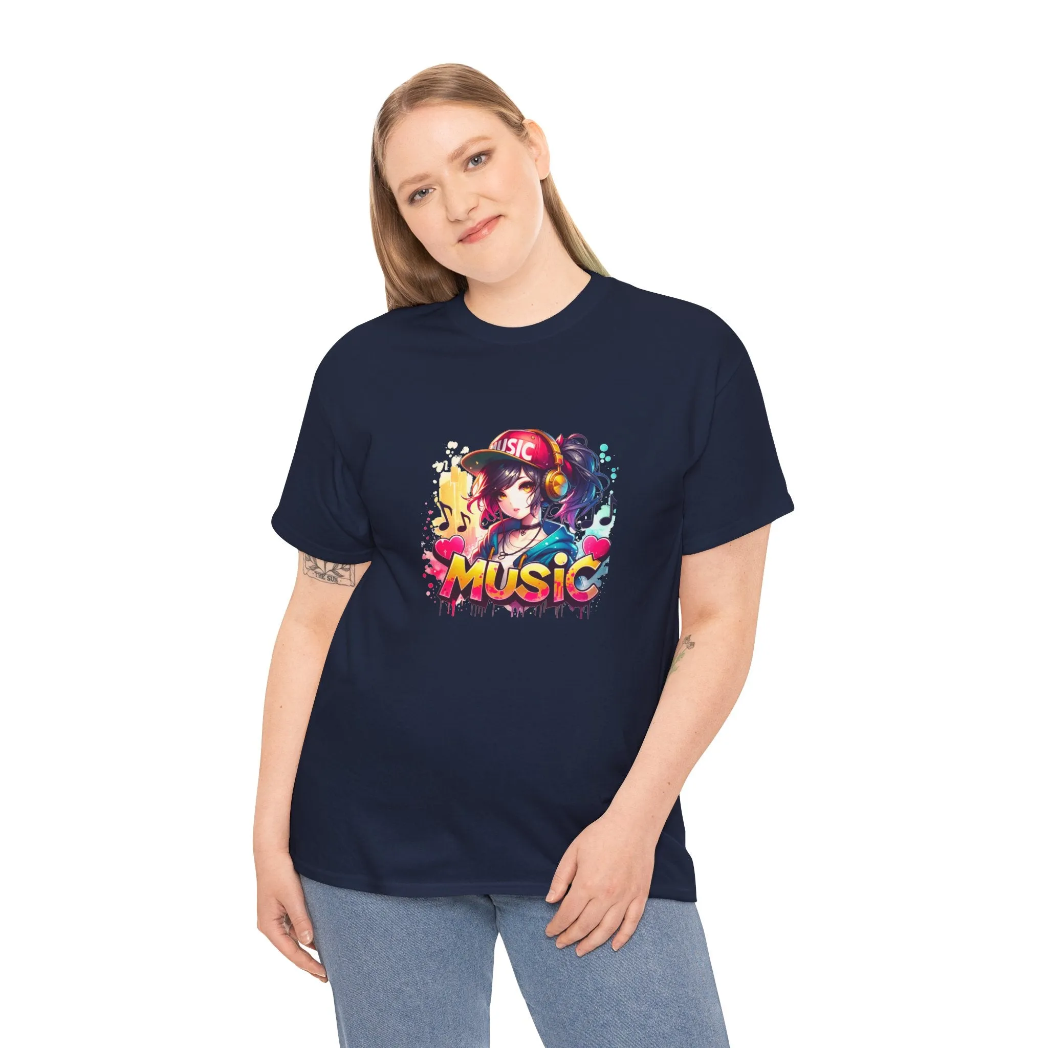 Graffiti Anime Unisex Heavy Cotton Tee