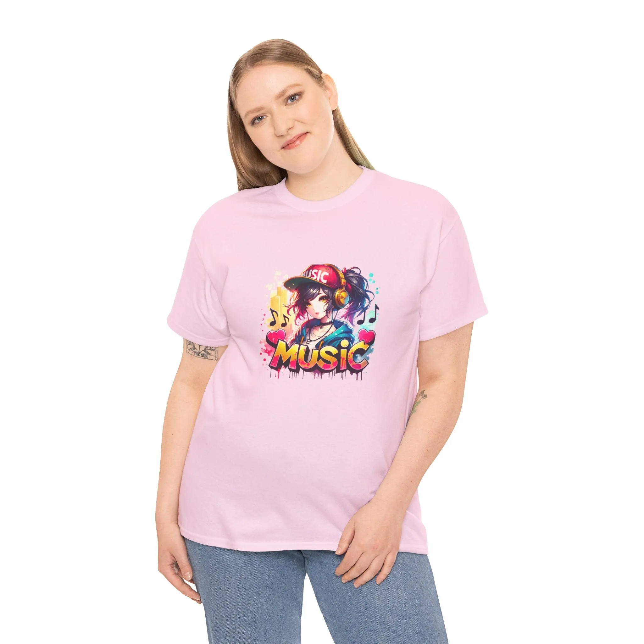 Graffiti Anime Unisex Heavy Cotton Tee