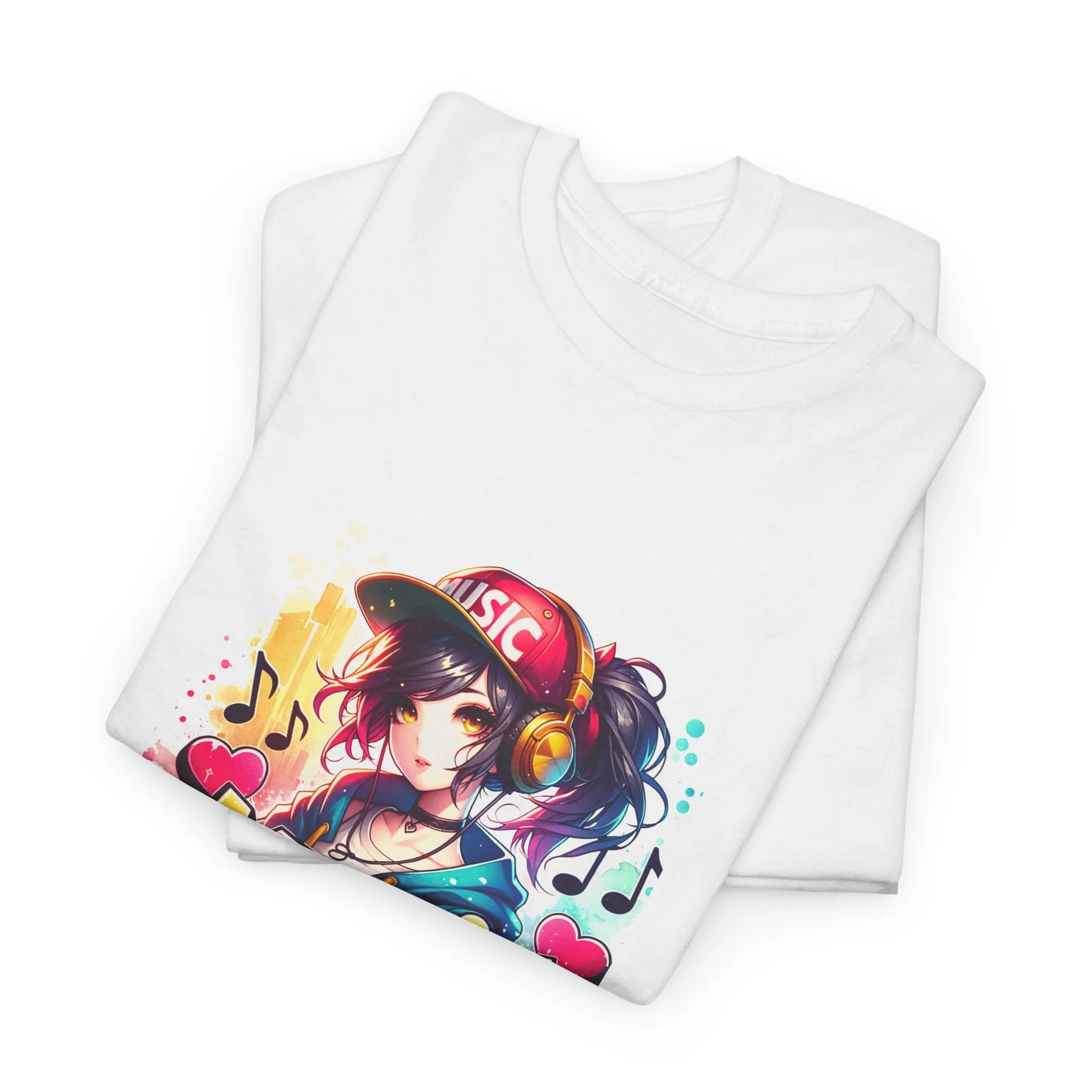 Graffiti Anime Unisex Heavy Cotton Tee