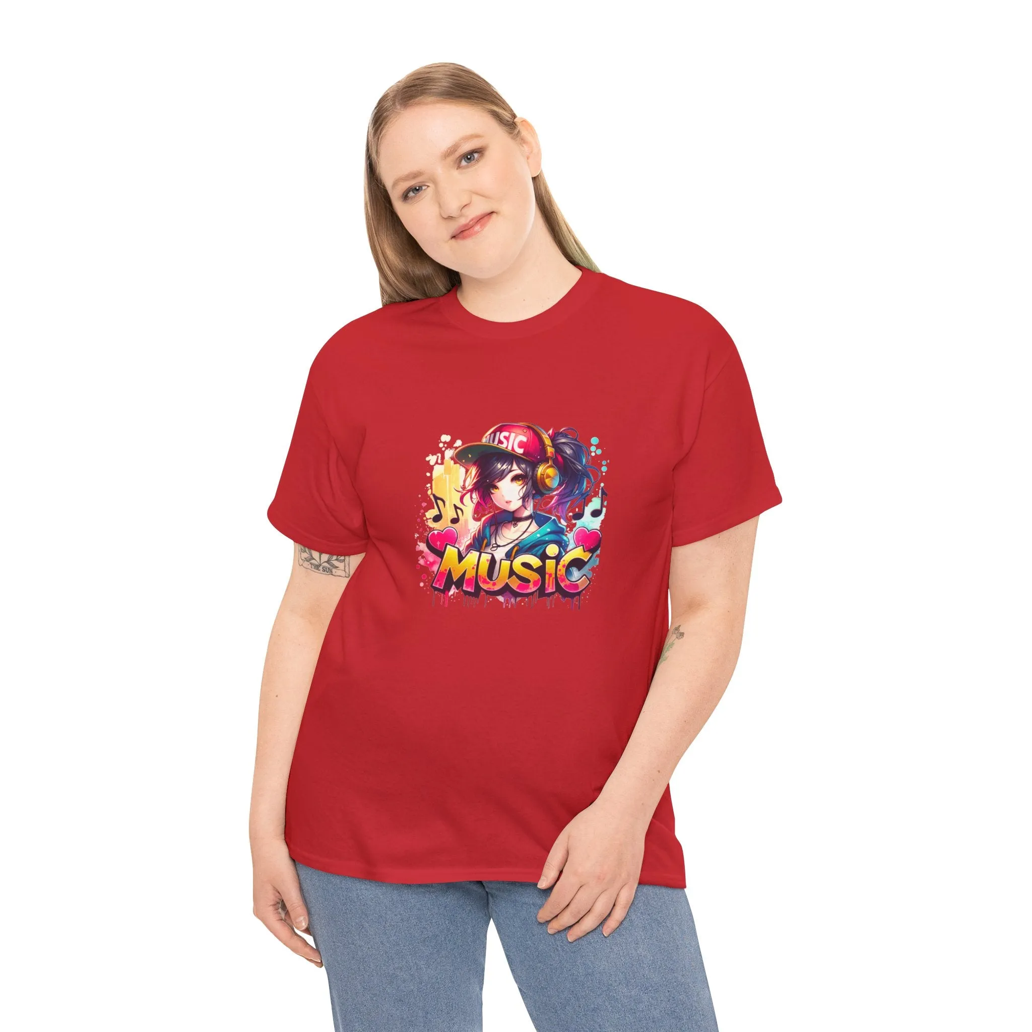 Graffiti Anime Unisex Heavy Cotton Tee