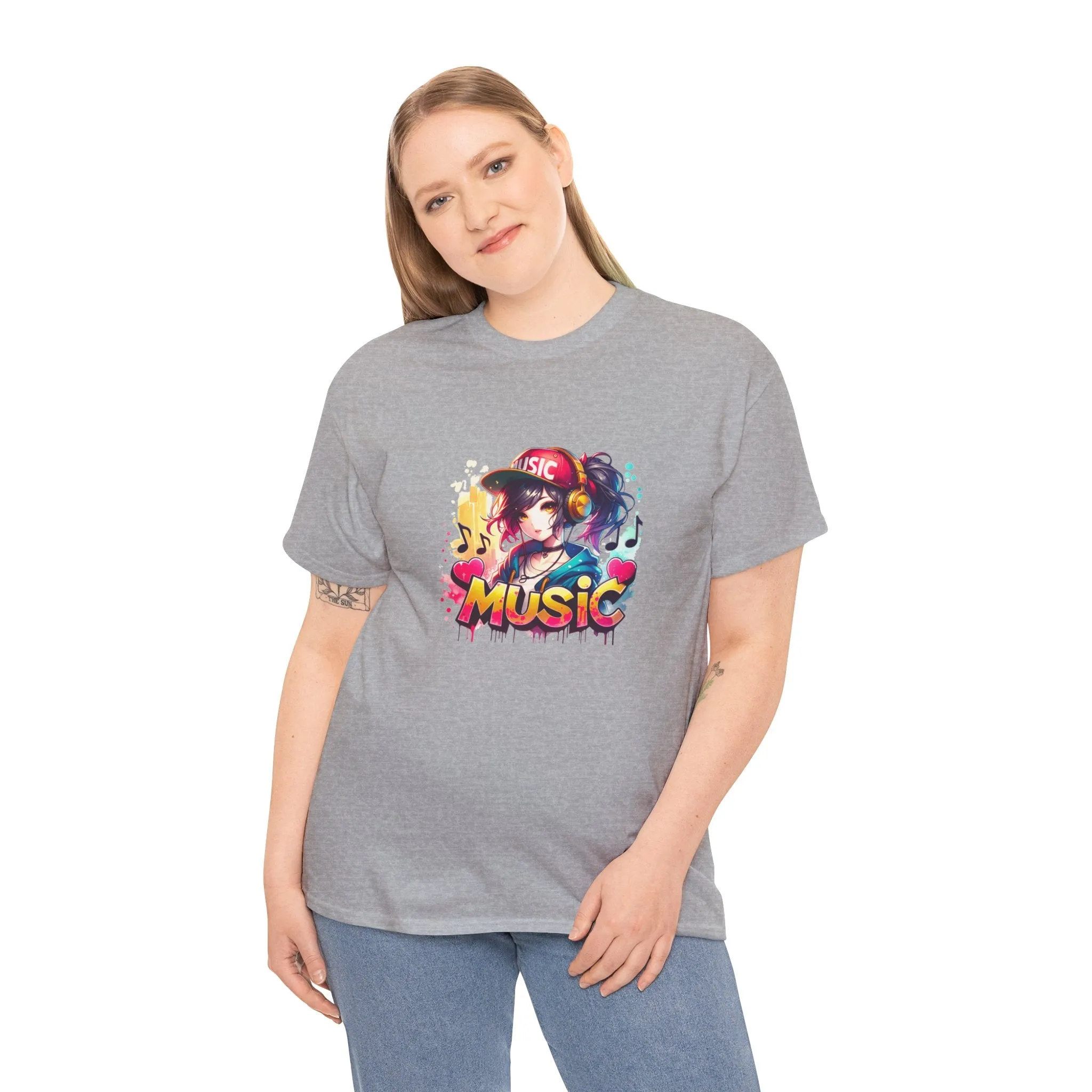 Graffiti Anime Unisex Heavy Cotton Tee