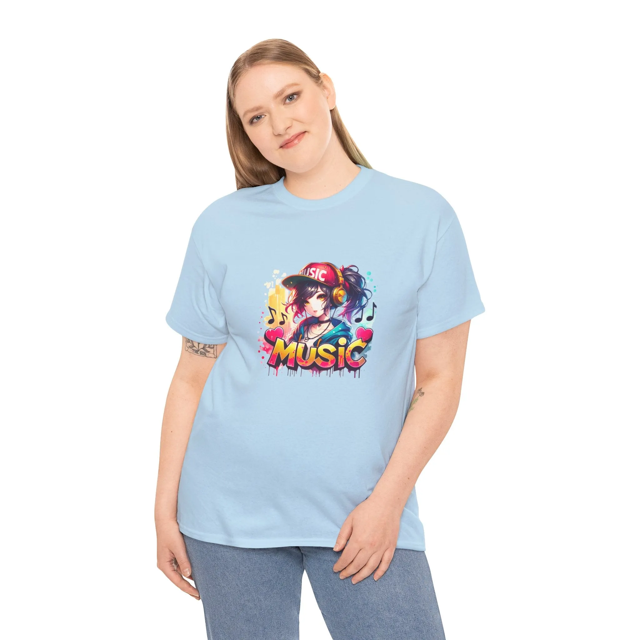 Graffiti Anime Unisex Heavy Cotton Tee