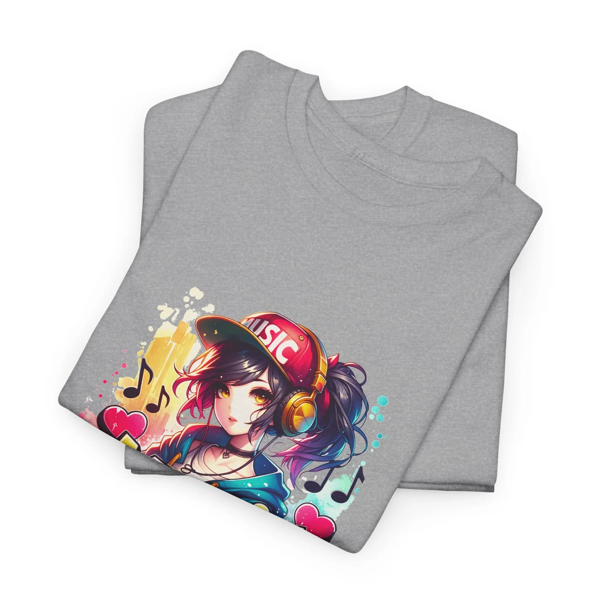 Graffiti Anime Unisex Heavy Cotton Tee