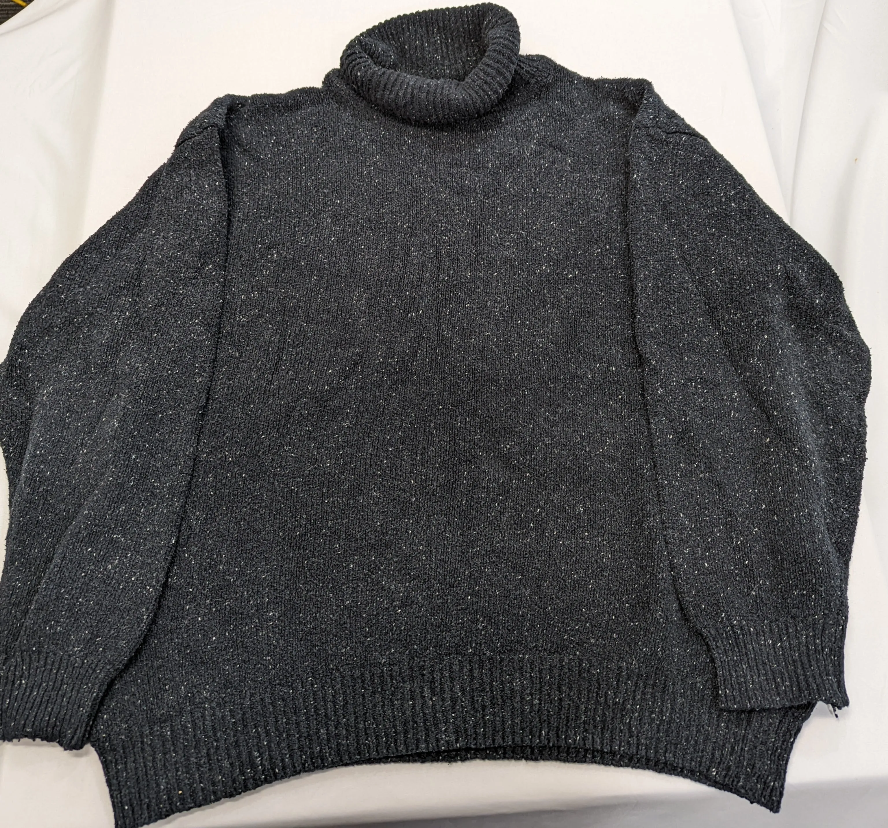 Grey Blue Rodeo Turtleneck Sweater