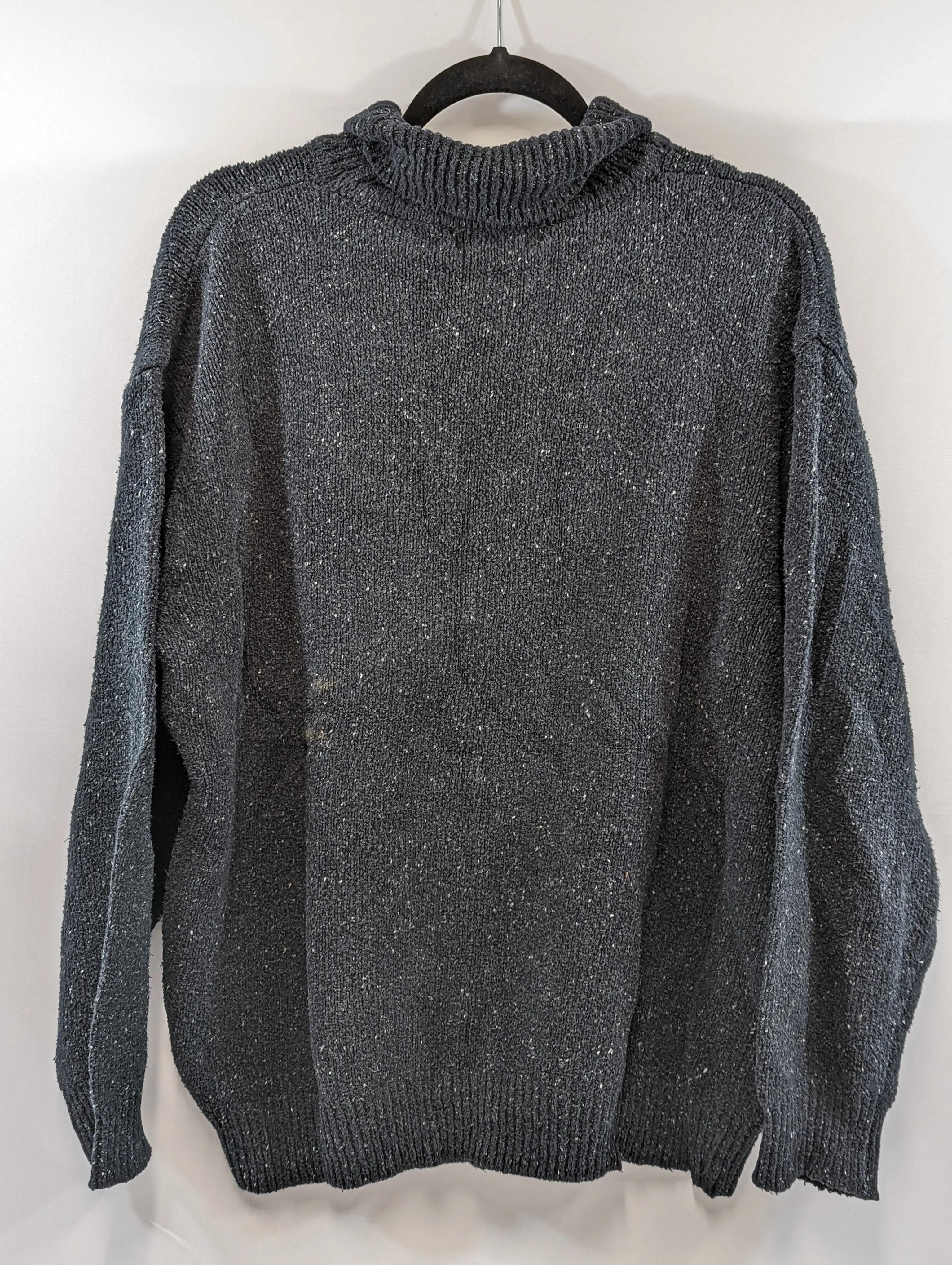 Grey Blue Rodeo Turtleneck Sweater