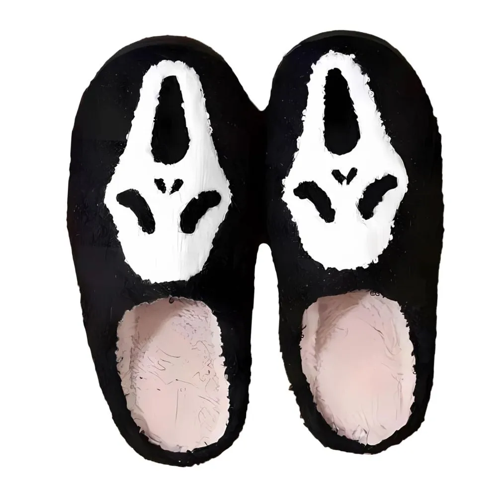 Halloween Slippers Halloween Ghost Shoes Comfortable Soft Home Cotton Slippers