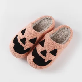 Halloween Slippers Halloween Pumpkin Shoes Comfortable Soft Home Cotton Slippers