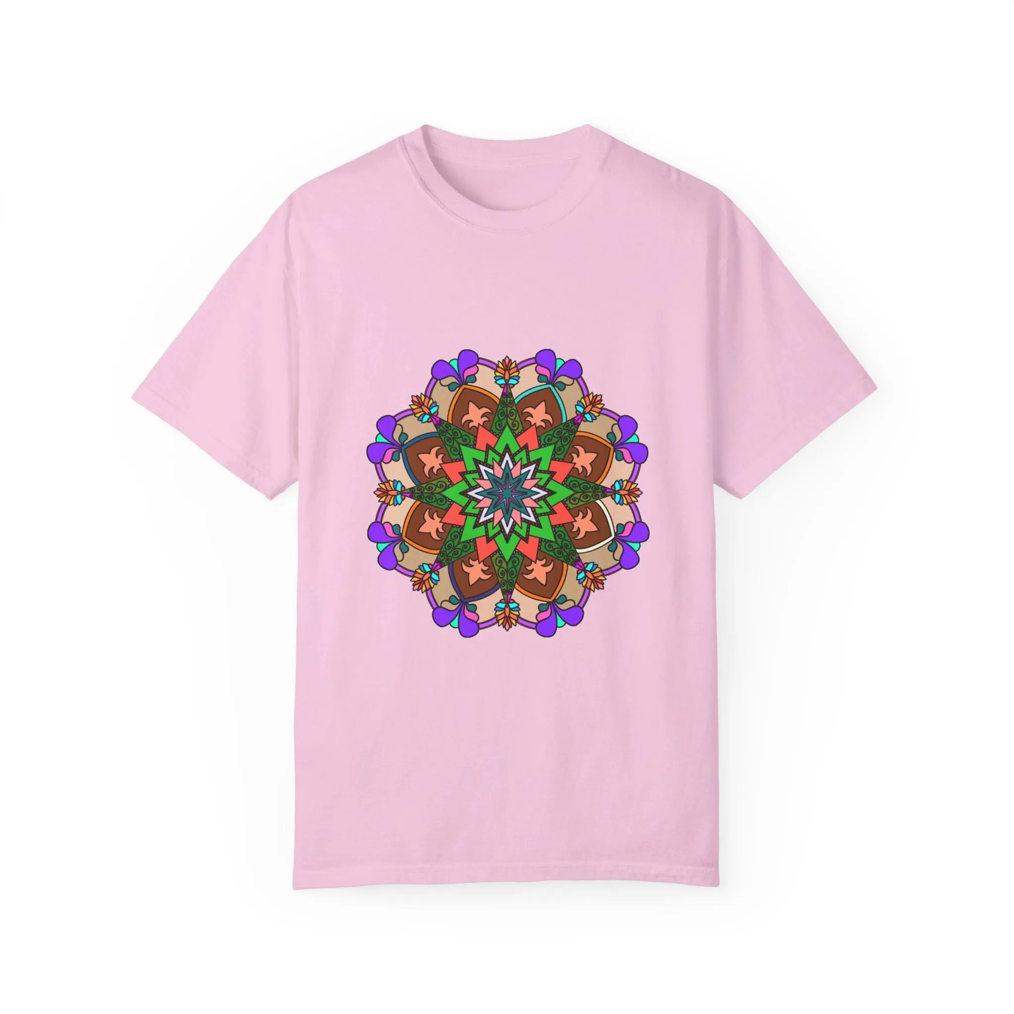 Hand-Drawn Mandala T-Shirt - 100% Cotton - Unisex